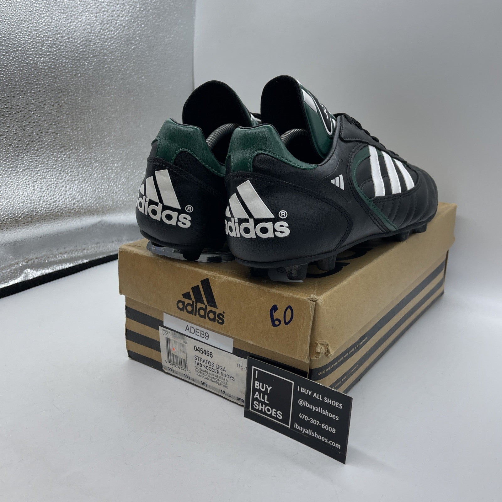 Size 12 - Adidas Stratos Cup Liga 1AB JR soccer shoes Leather (045466)