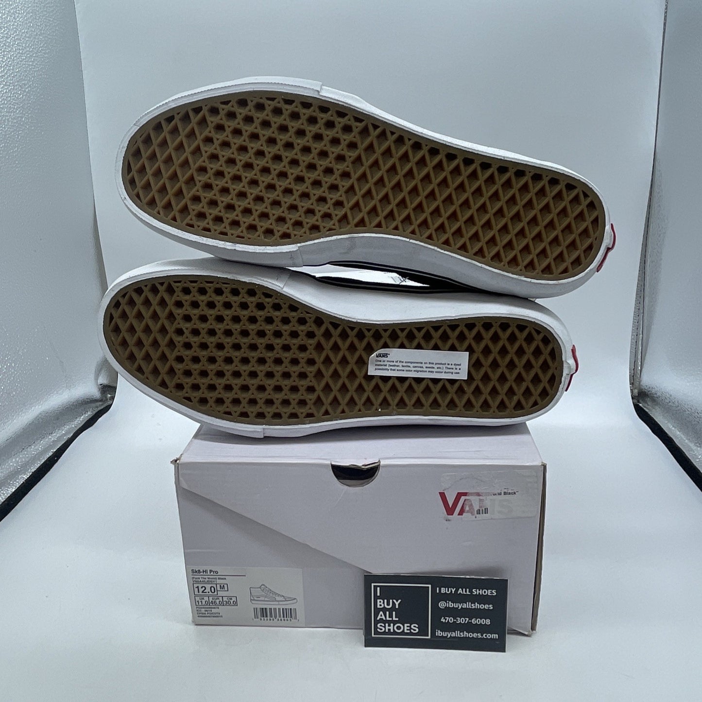 Size 12 - Vans Supreme x Sk8 High FK The World Black (BN0A45JDSY1)