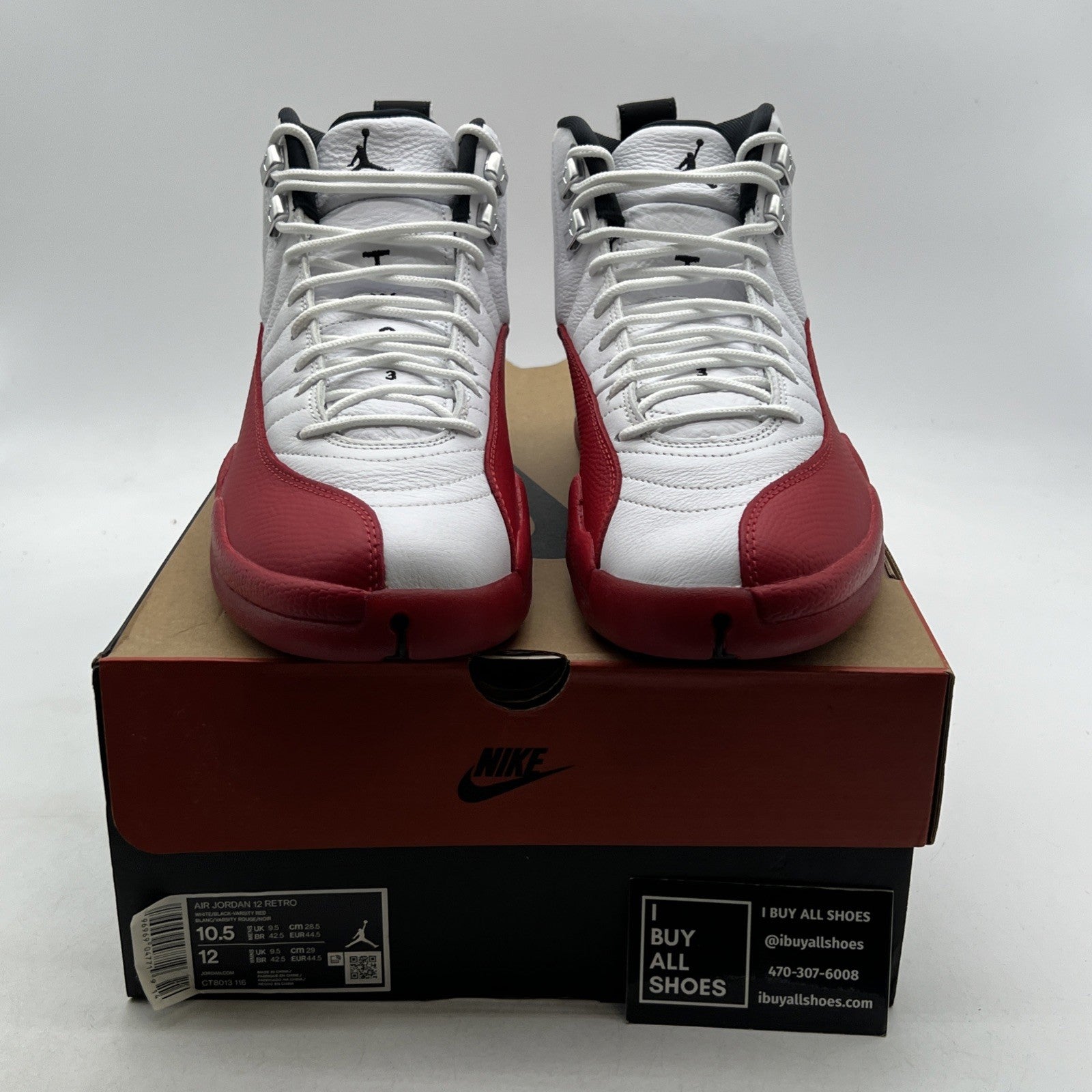 Size 10.5 - Air Jordan 12 Retro 2023 Mid Cherry (CT8013-116)