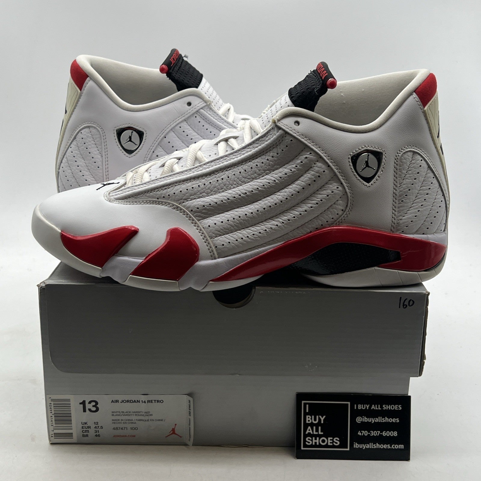Size 13 - Air Jordan 14 Retro 2019 Candy Cane (487471-100)