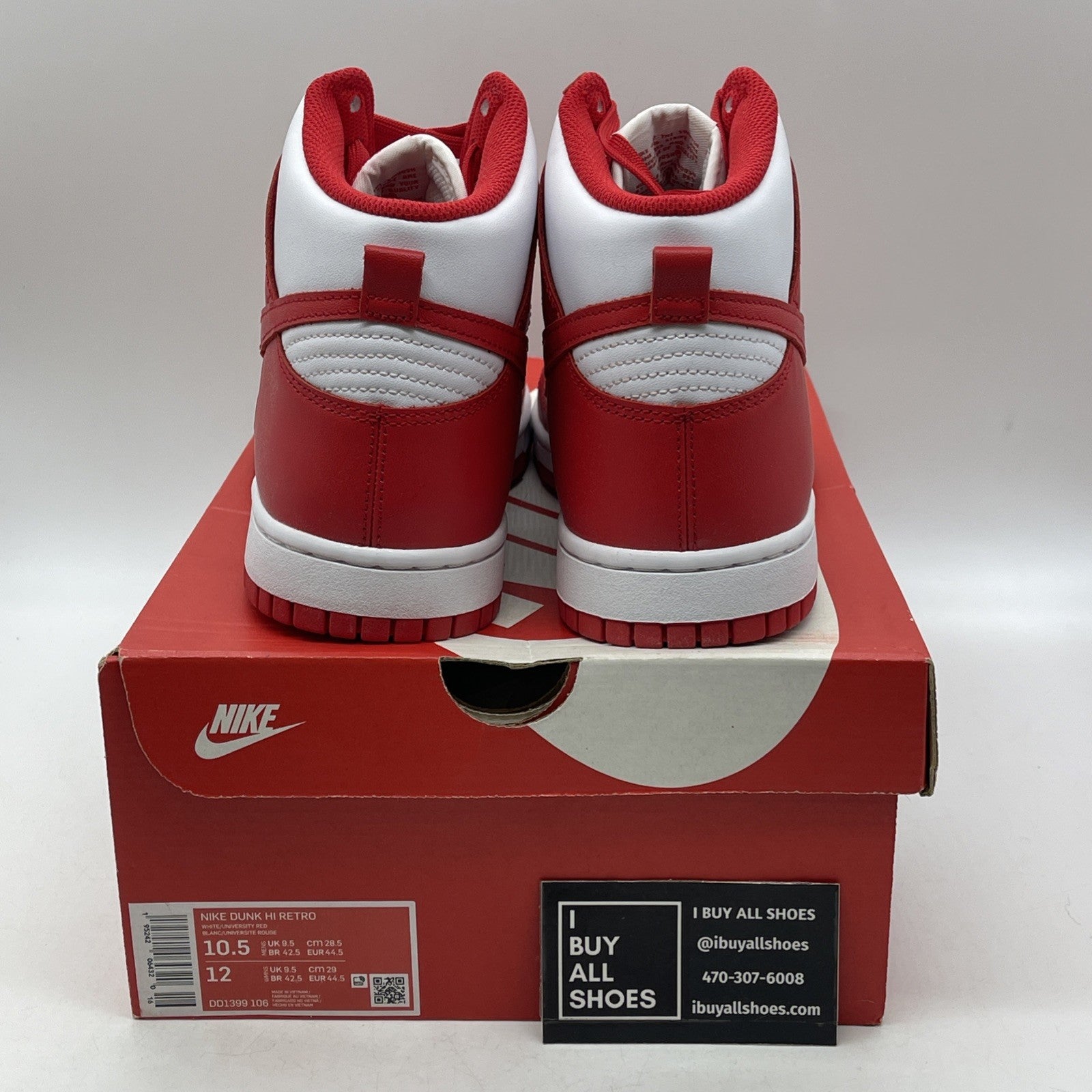 Size 10.5 - Nike Dunk High Championship Red (DD1399-106)