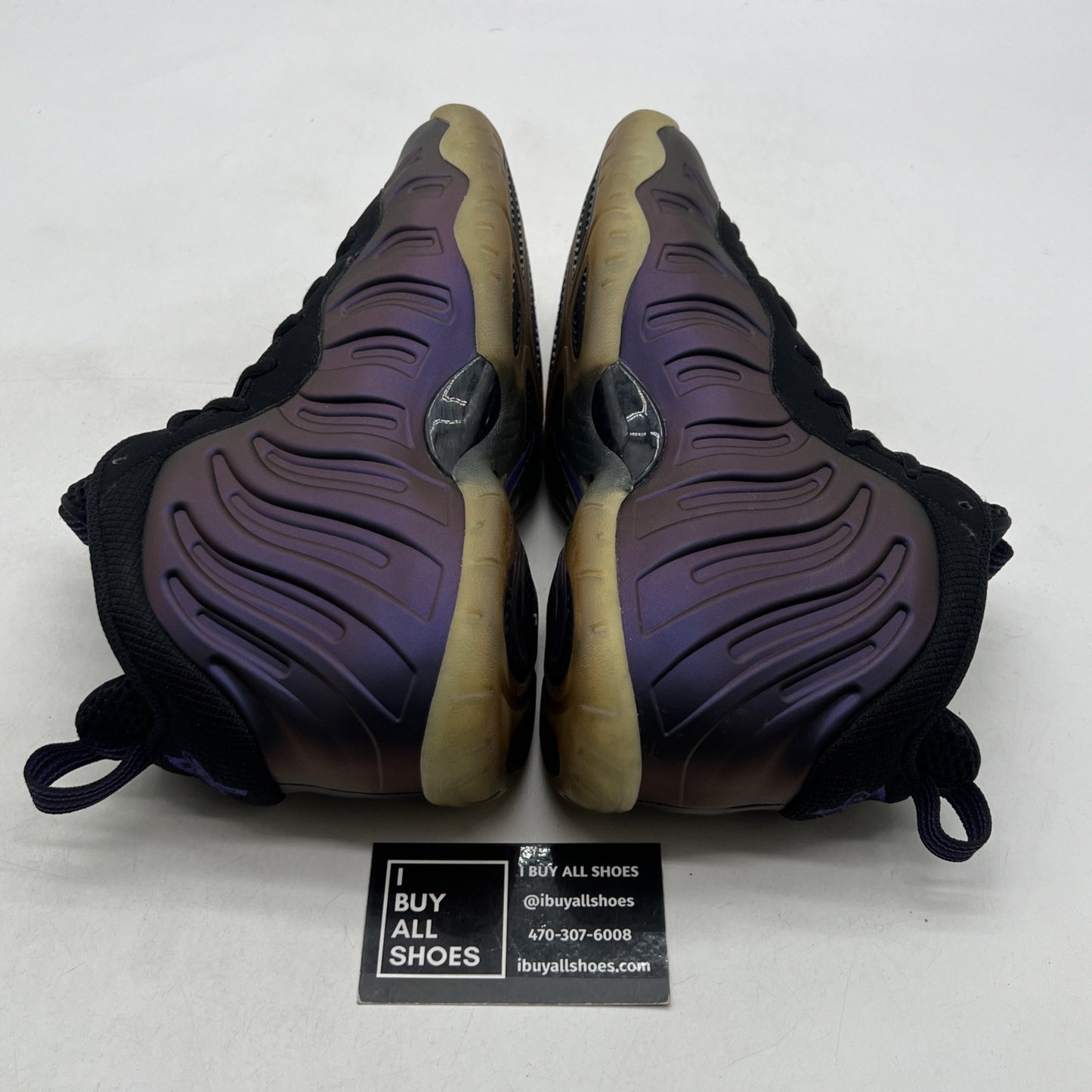 Size 6.5Y - Nike Little Posite One Mid Eggplant (644791-005)