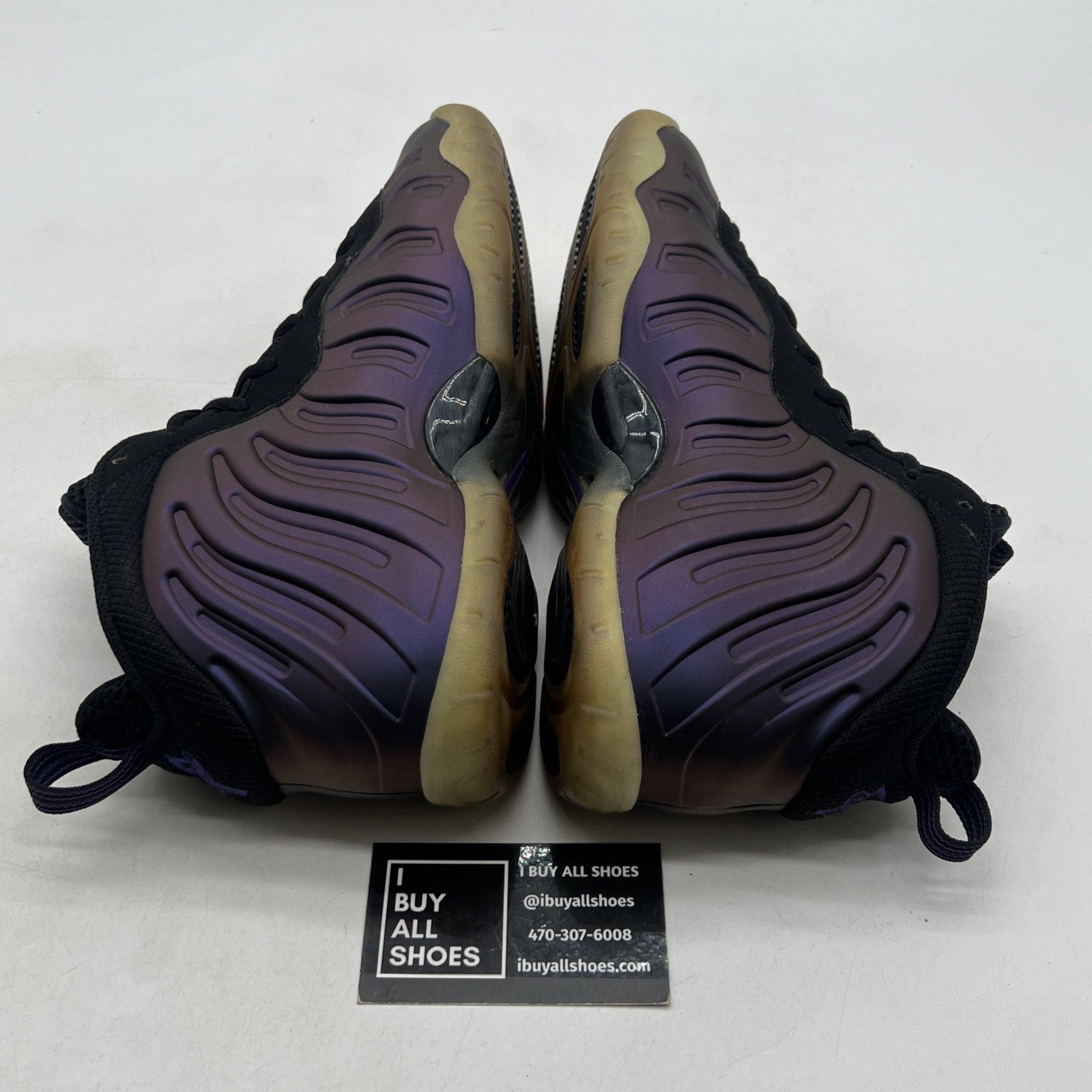 Size 6.5Y - Nike Little Posite One Mid Eggplant (644791-005)