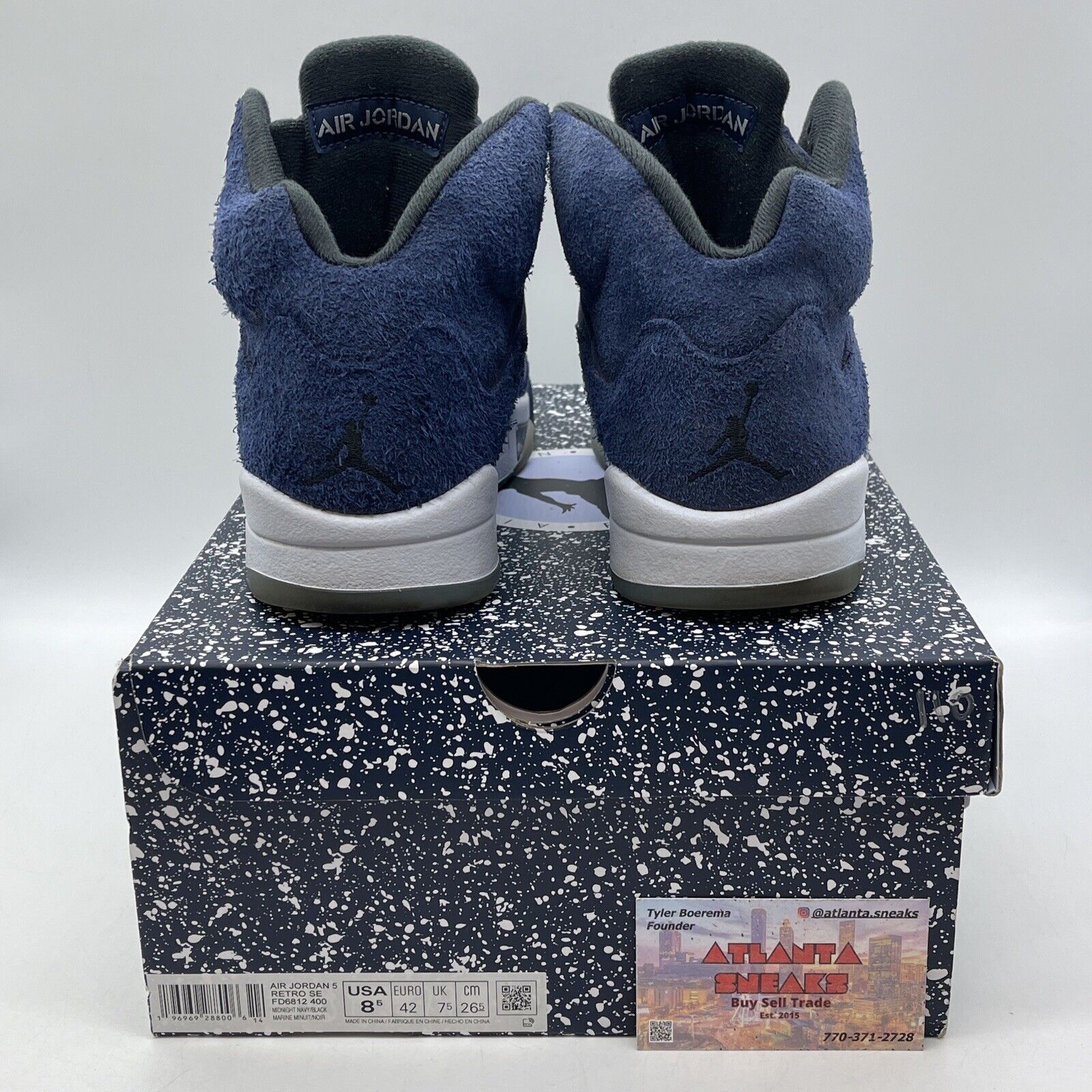 Size 8.5 - Air Jordan 5 Retro SE Midnight Navy Suede Leather (FD6812-400)