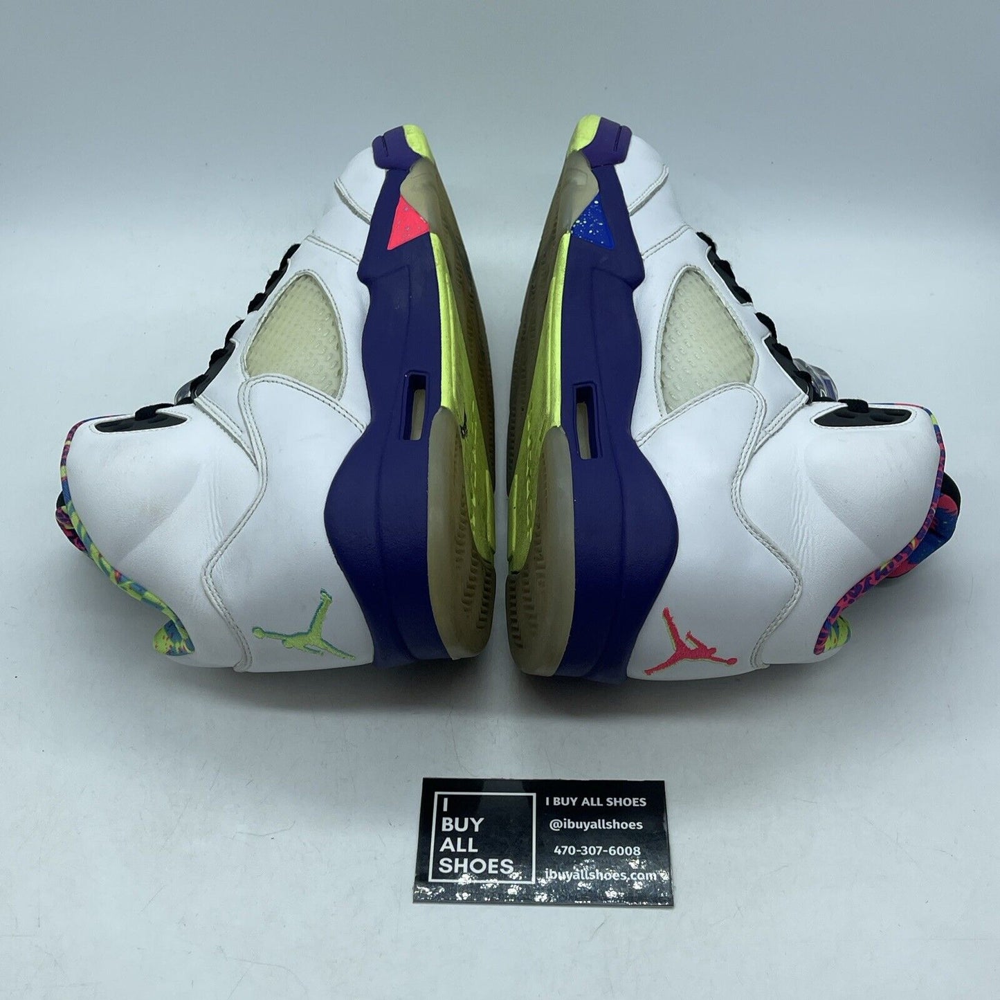 Size 9.5 - Jordan 5 Retro Alternate Bel-Air White Purple Leather (DB3335-100)