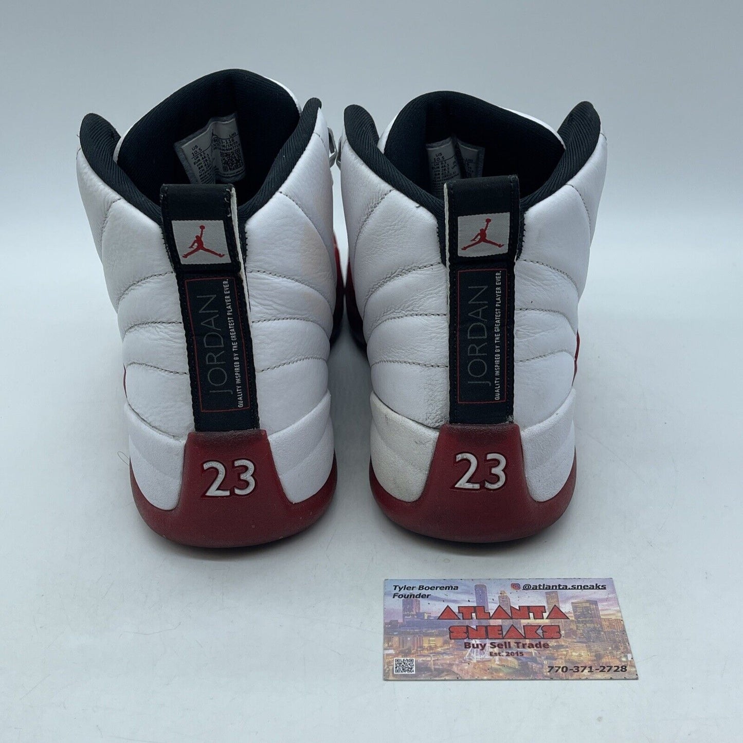 Size 10.5 - Jordan 12 Retro 2023 Mid Cherry Red Black White Leather (CT8013-116)