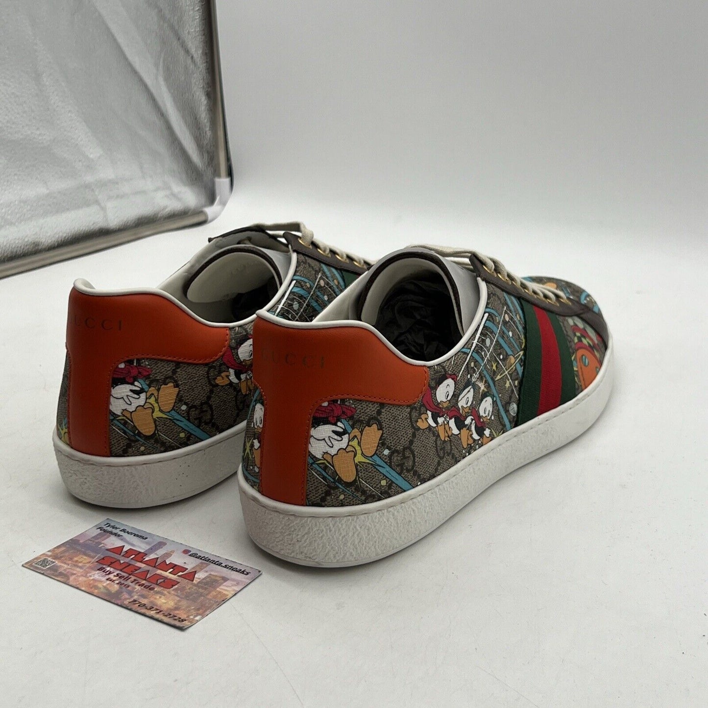 Size 14 - Gucci Disney Collection Donald Duck Huey Dewey & Louie sneakers