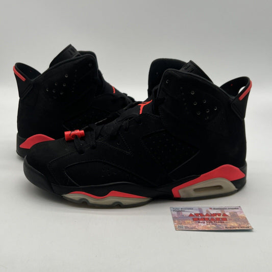 Size 11 - Jordan 6 Retro Infrared Black 2014 Black Red (384664-023)