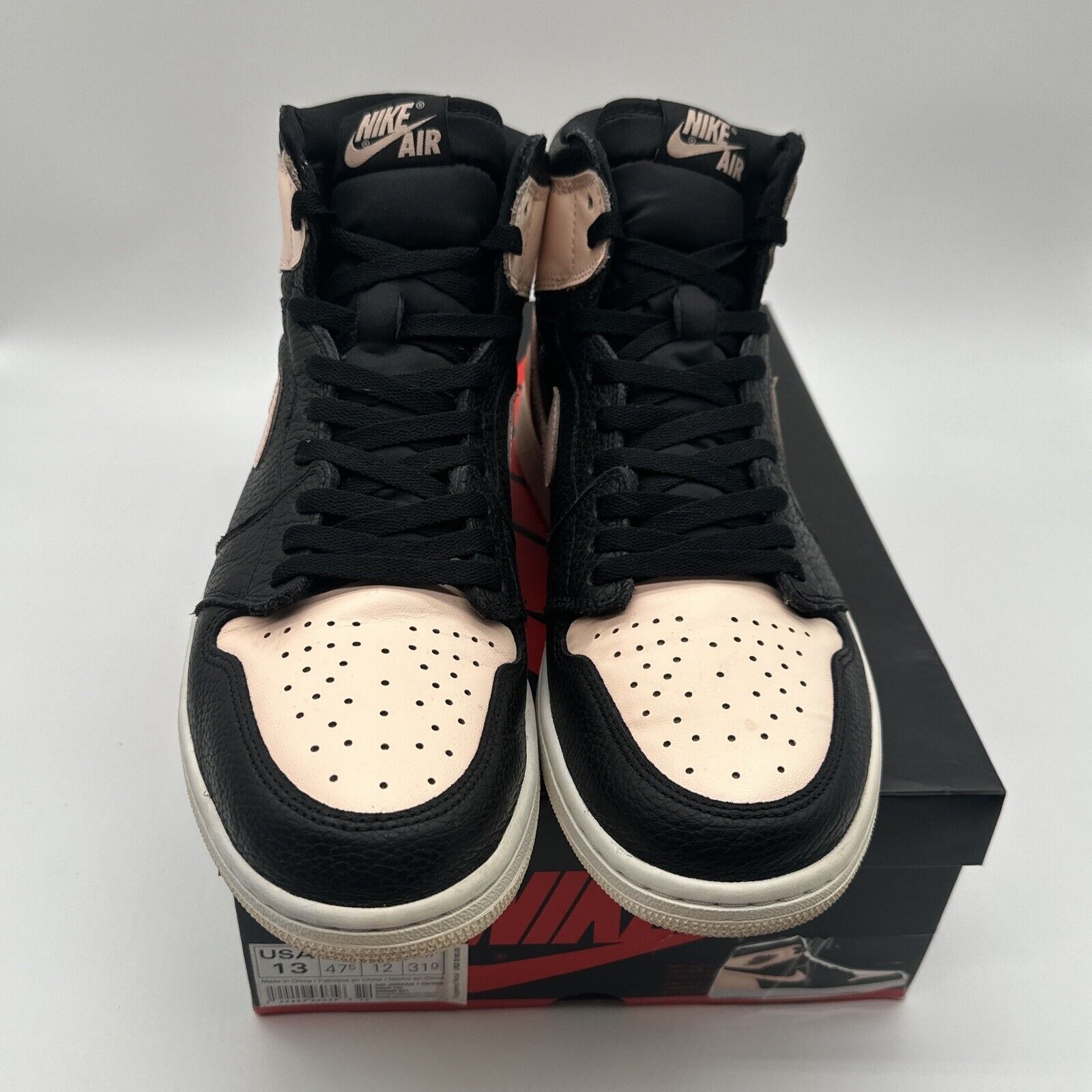 Size 13 - Jordan 1 Retro High OG Crimson Tint 2019 Pink Black Premium Leather MJ