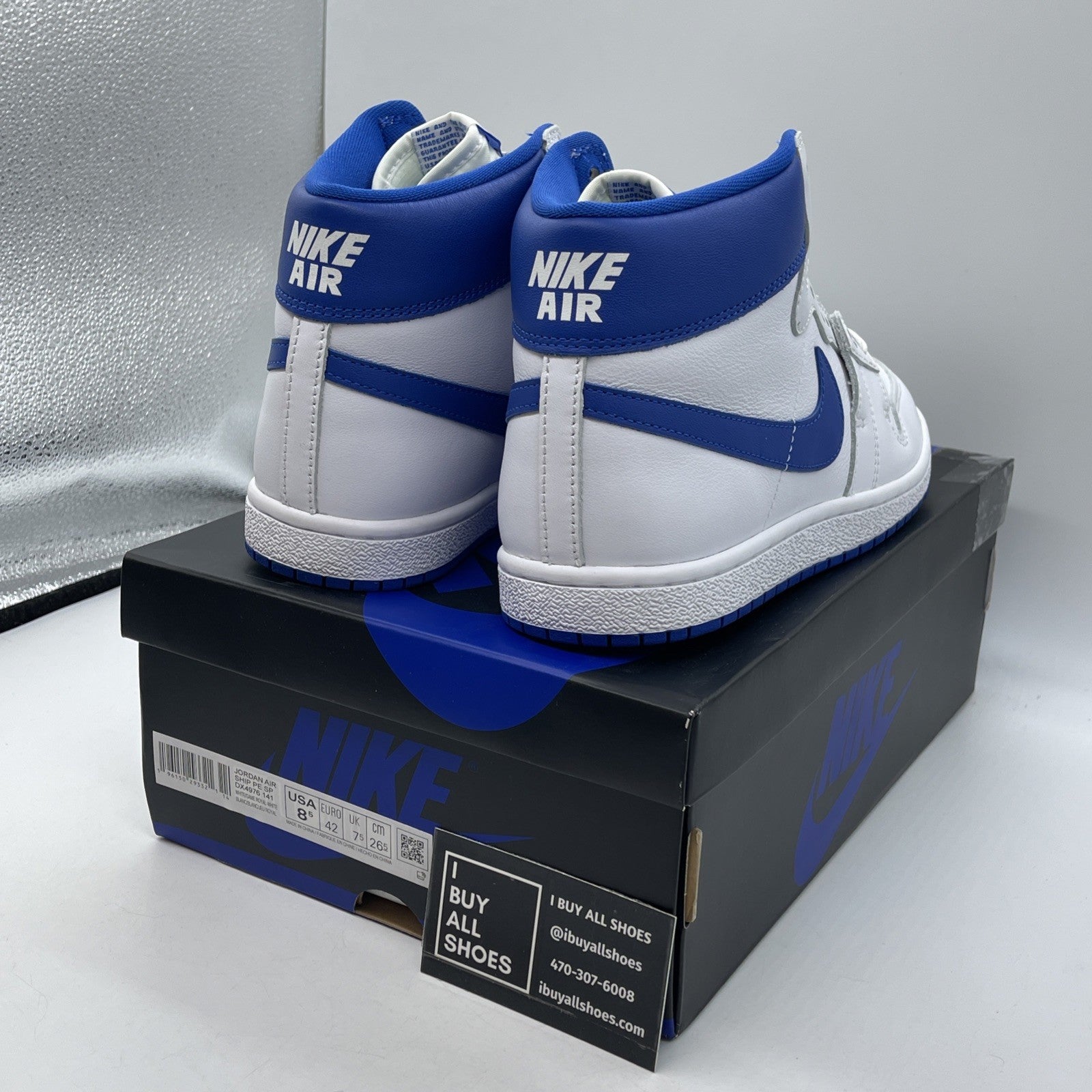 Size 8.5 - A Ma Maniére x Jordan Air Ship PE SP Game Royal Leather (DX4976-141)