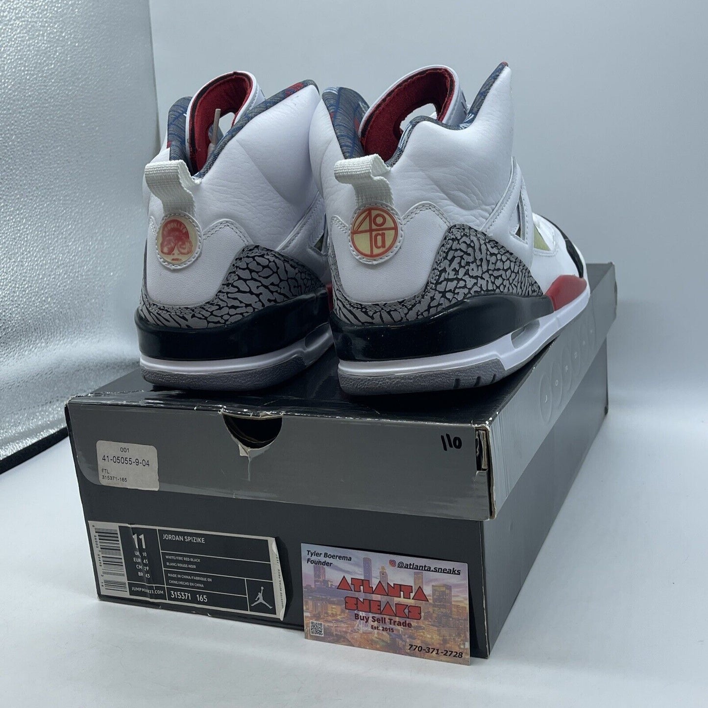 Size 11 - Jordan Spizike Mars Blackmon White Grey Suede Leather (315371-165)