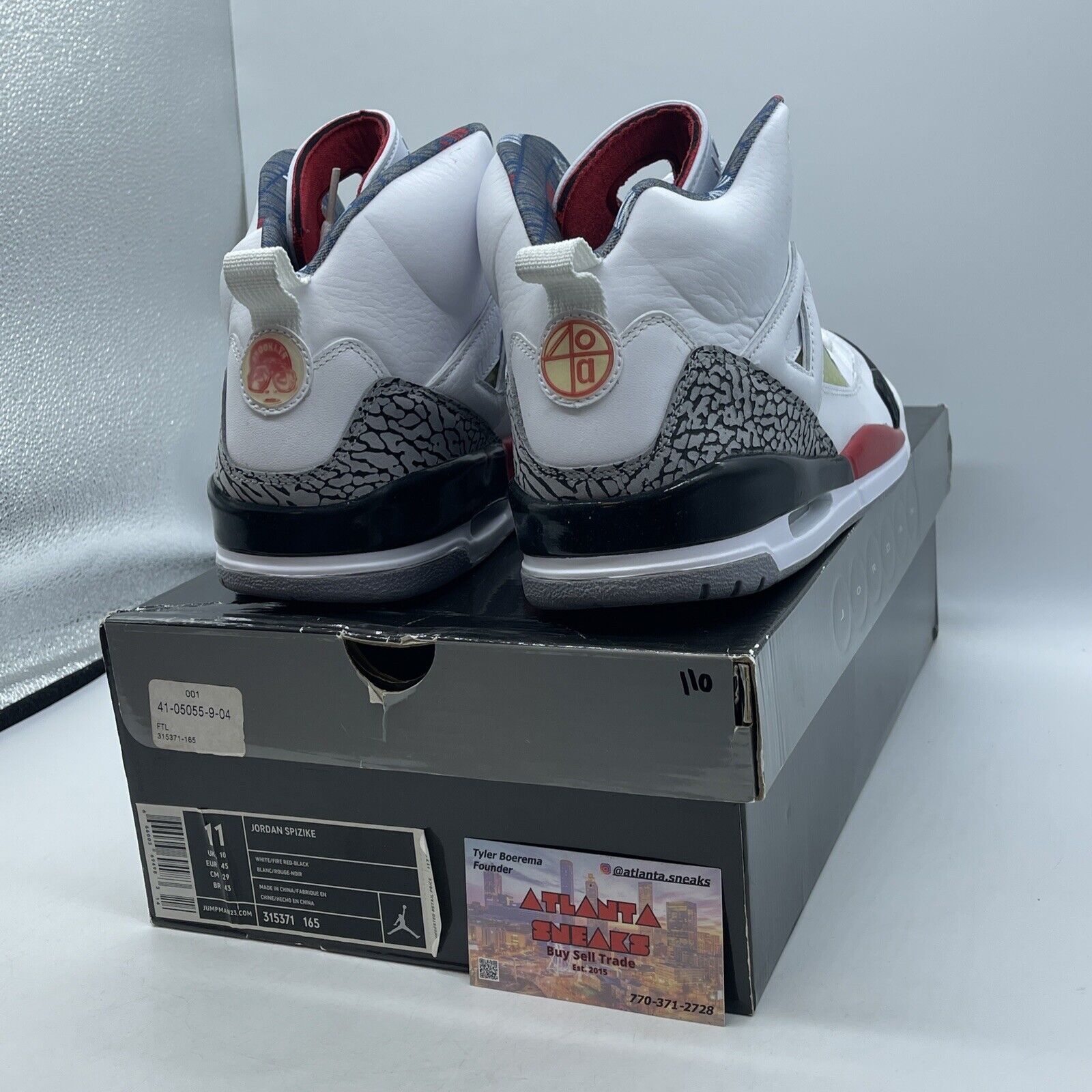 Size 11 - Jordan Spizike Mars Blackmon White Grey Suede Leather (315371-165)
