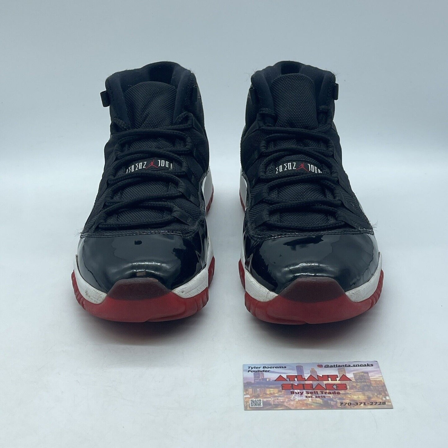 Size 10 - Jordan 11 Retro Bred 2012 Black Red White (378037-010)