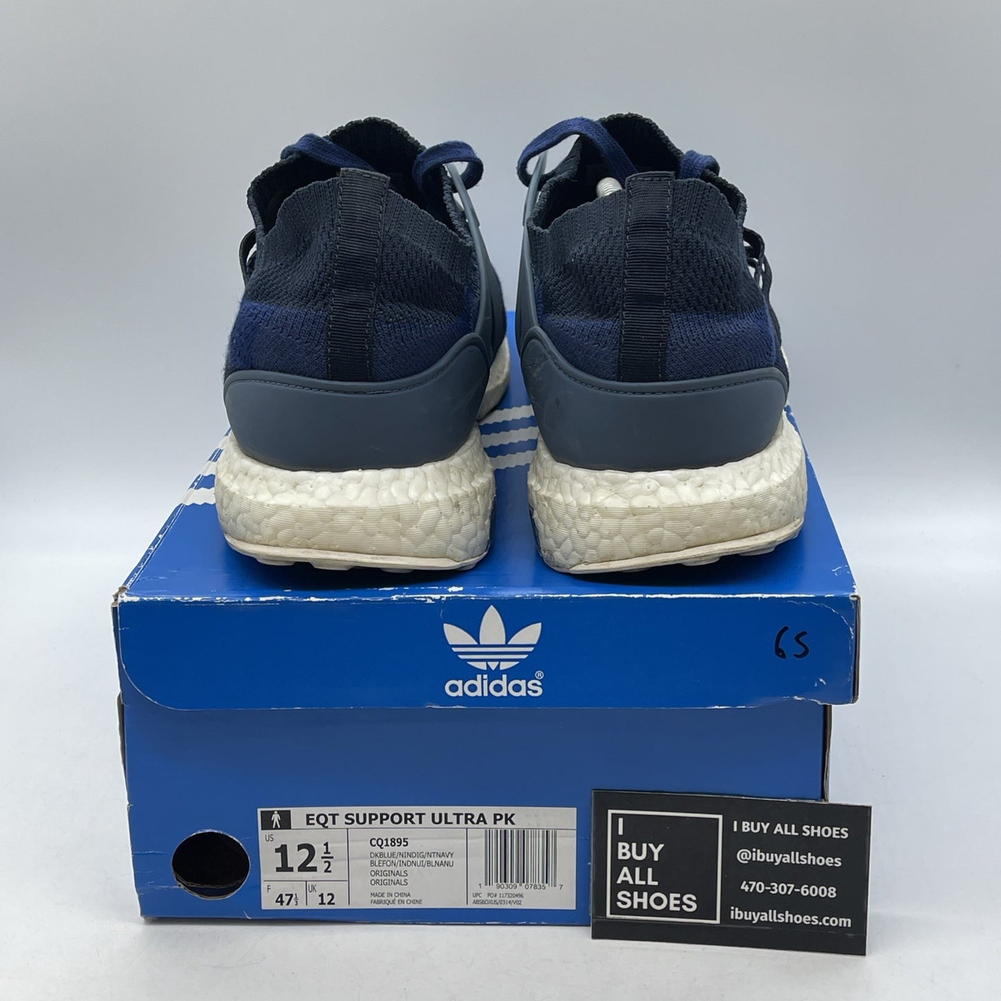 Size 12.5 - adidas Sneakersnstuff x EQT Support Ultra Primeknit Dark Blue CQ1895