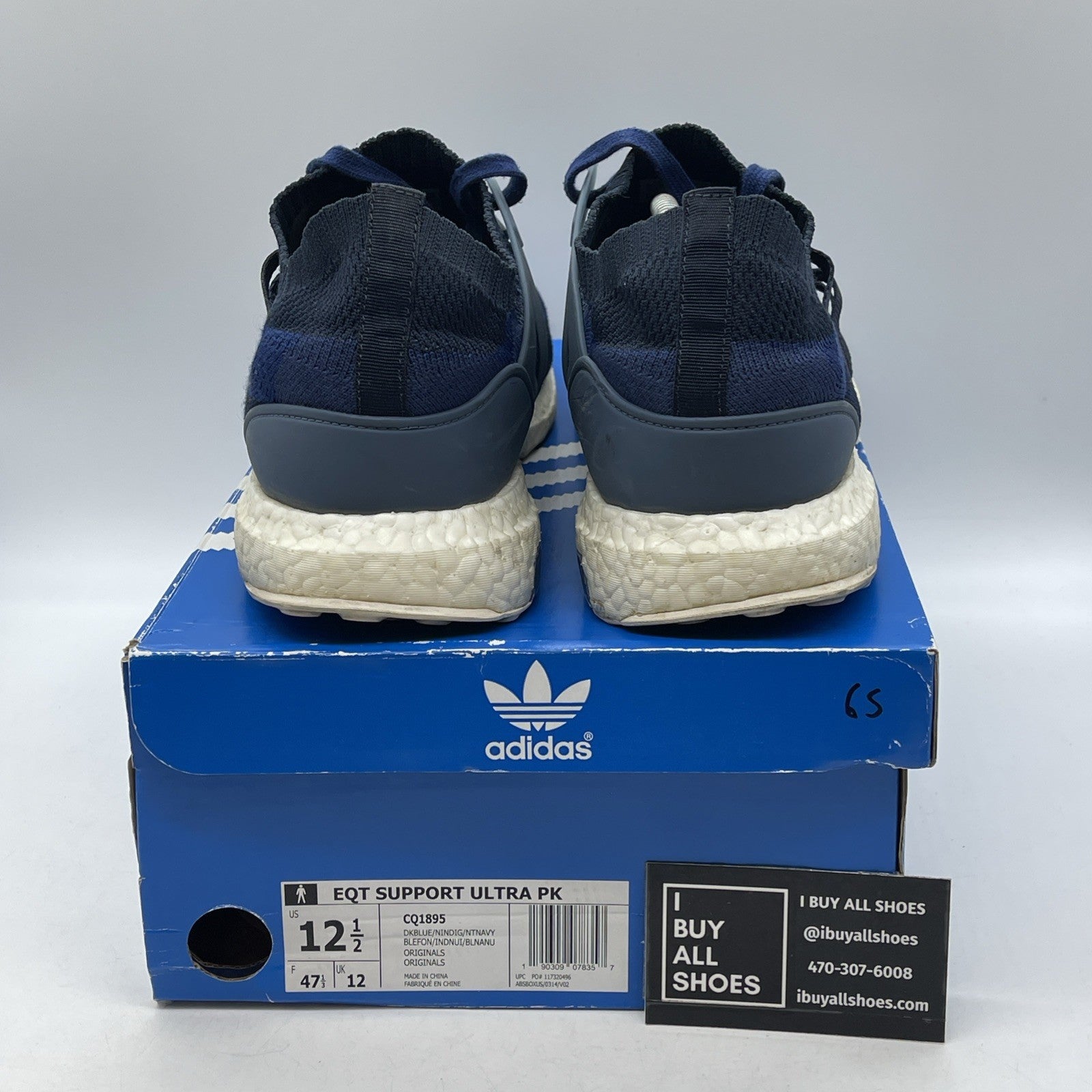 Size 12.5 - adidas Sneakersnstuff x EQT Support Ultra Primeknit Dark Blue CQ1895