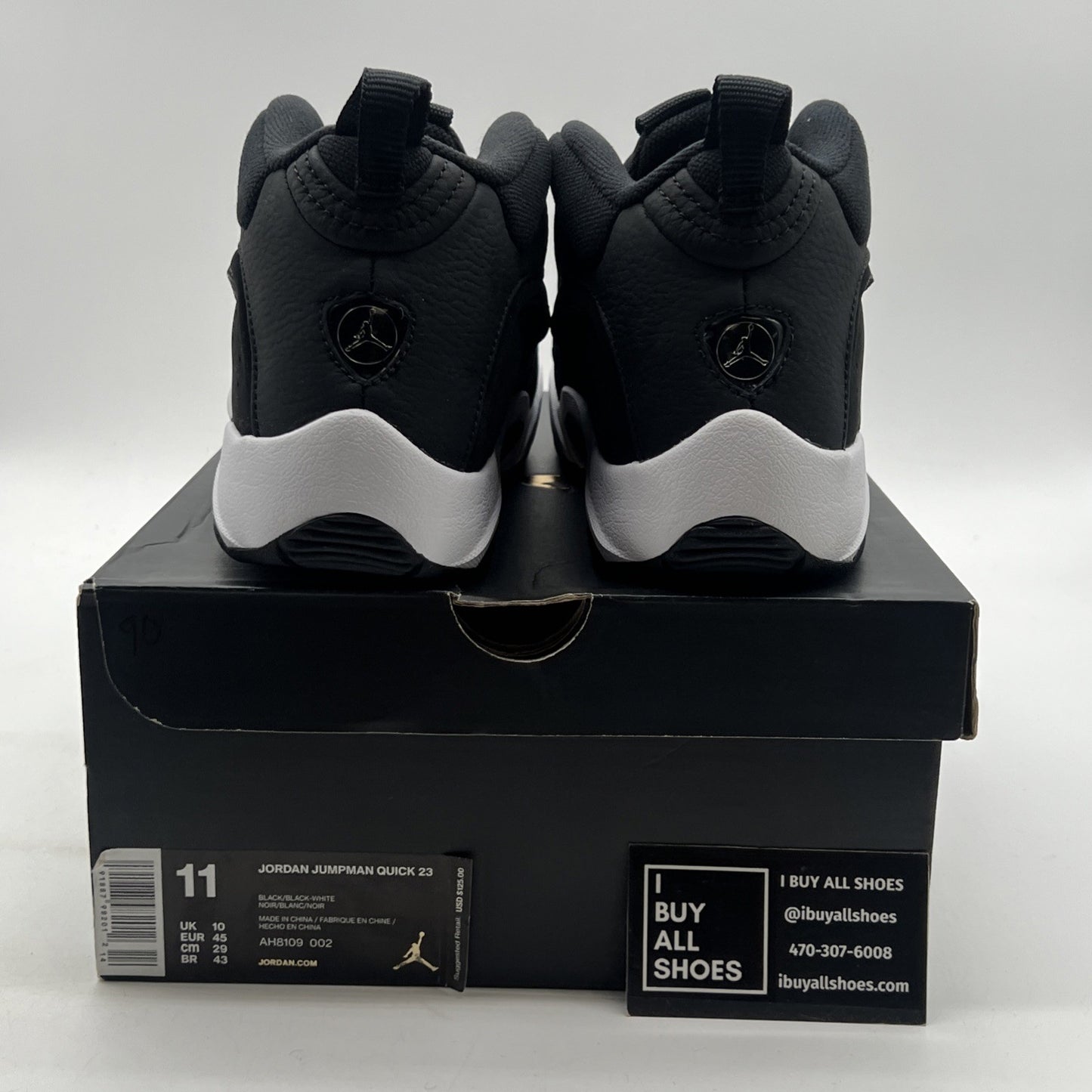 Size 11 - Jordan Jumpman Quick 23 Black (AH8109-002)