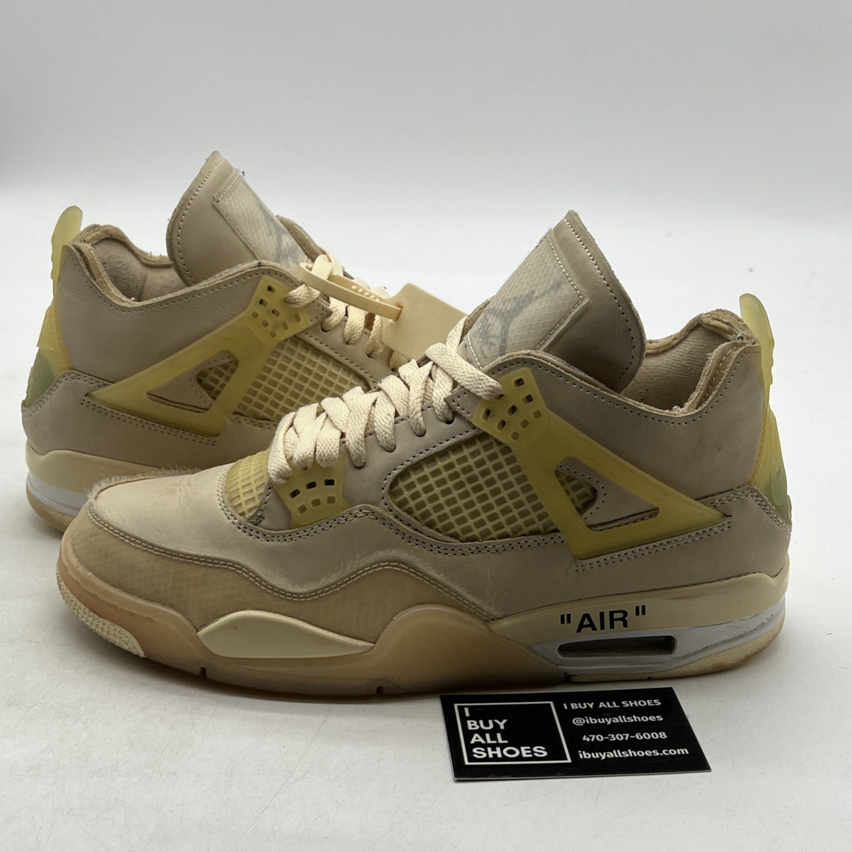 Size 11 - Air Jordan 4 SP x Off-White Mid Sail W (CV9388-100)