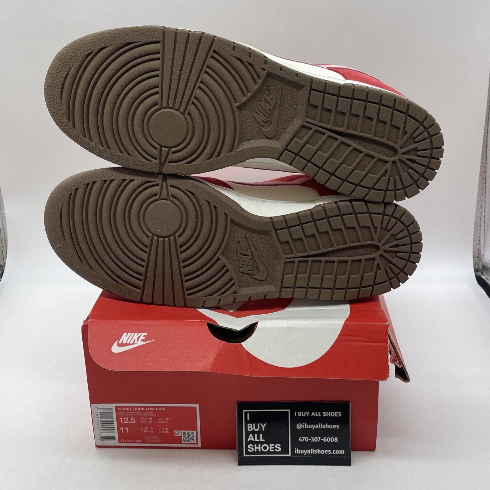 Size 12.5W - Nike Dunk Premium Low Bacon Suede Leather (FB7910-600)