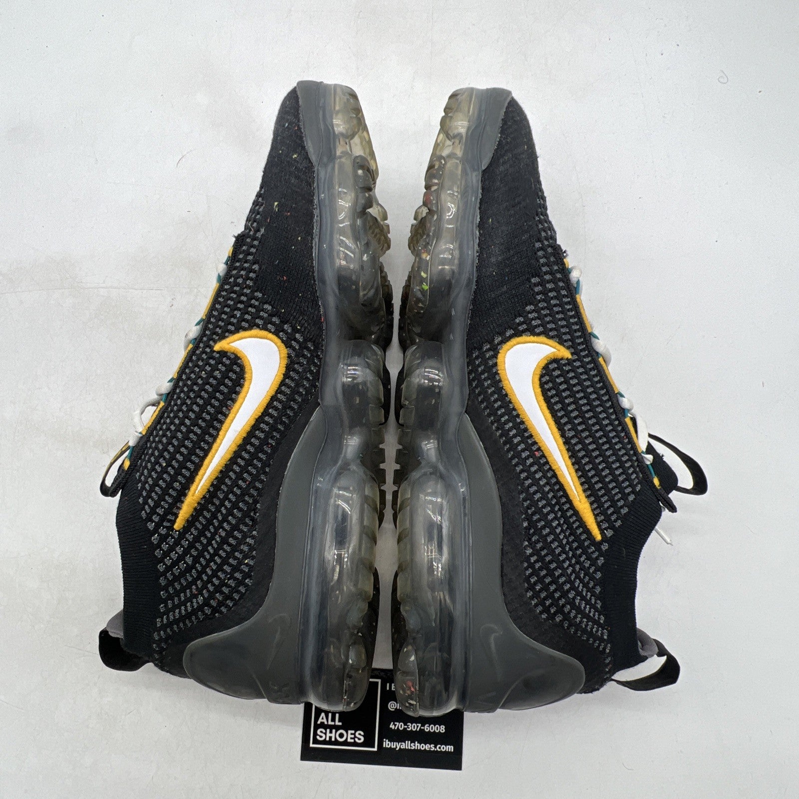 Size 11 - Nike Air VaporMax 2021 Flyknit Black University Gold (DH4086-001)