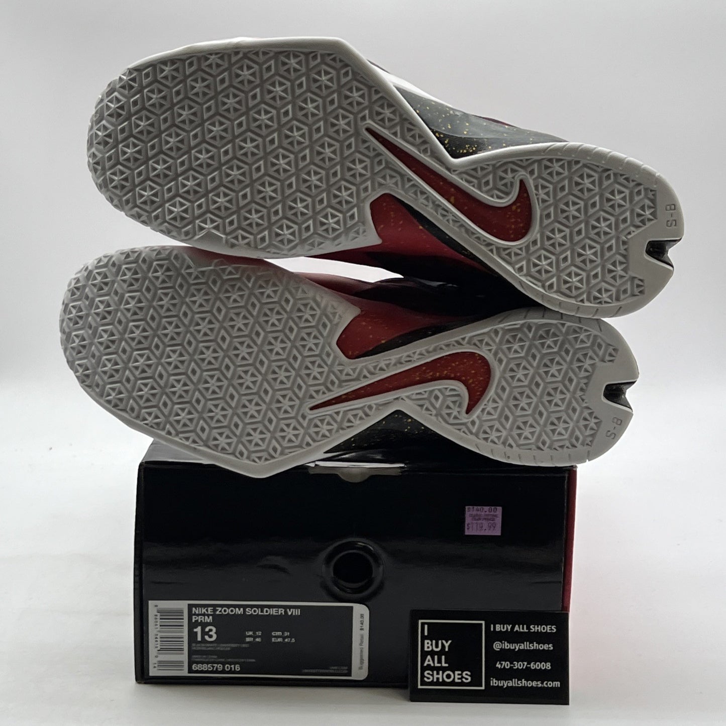 Size 13 - Nike Zoom Soldier 8 Prm Christmas (688579-016)