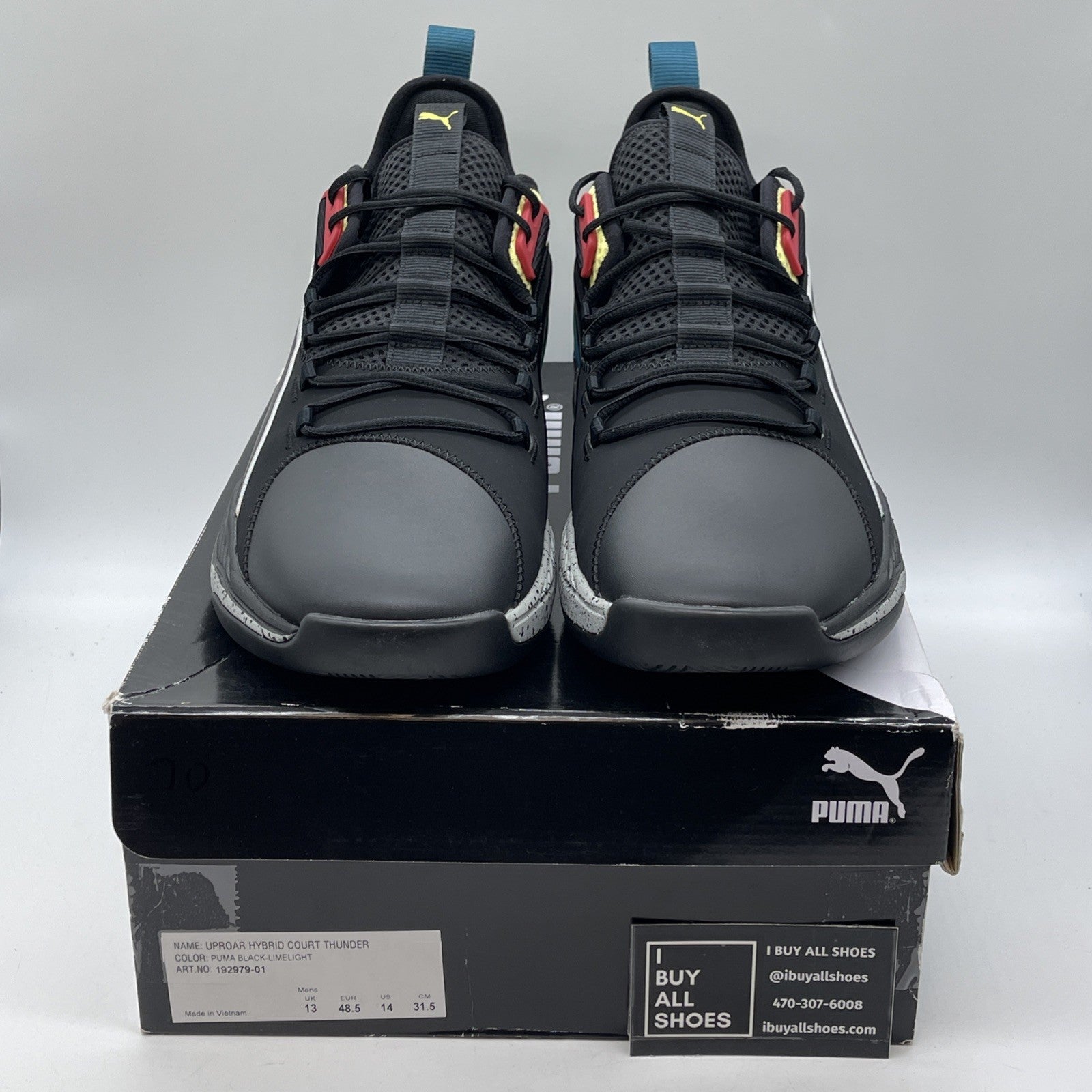 Size 14 - Puma Uproar Hybrid Spectra Black Marvin Bagley Exclusive (192979-01)