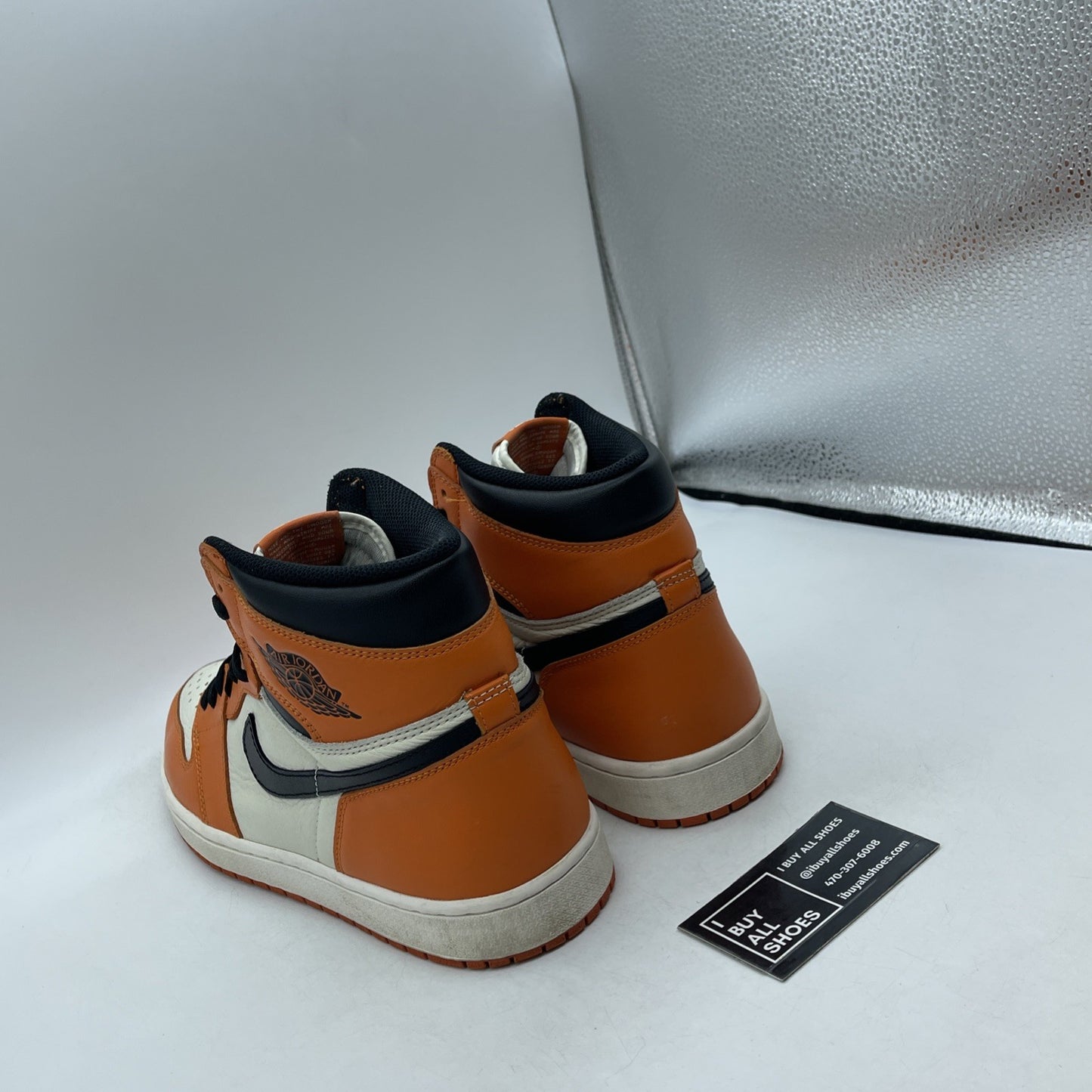 Size 12 - Air Jordan 1 Retro High OG shattered backboard away 2016 (555088-113)