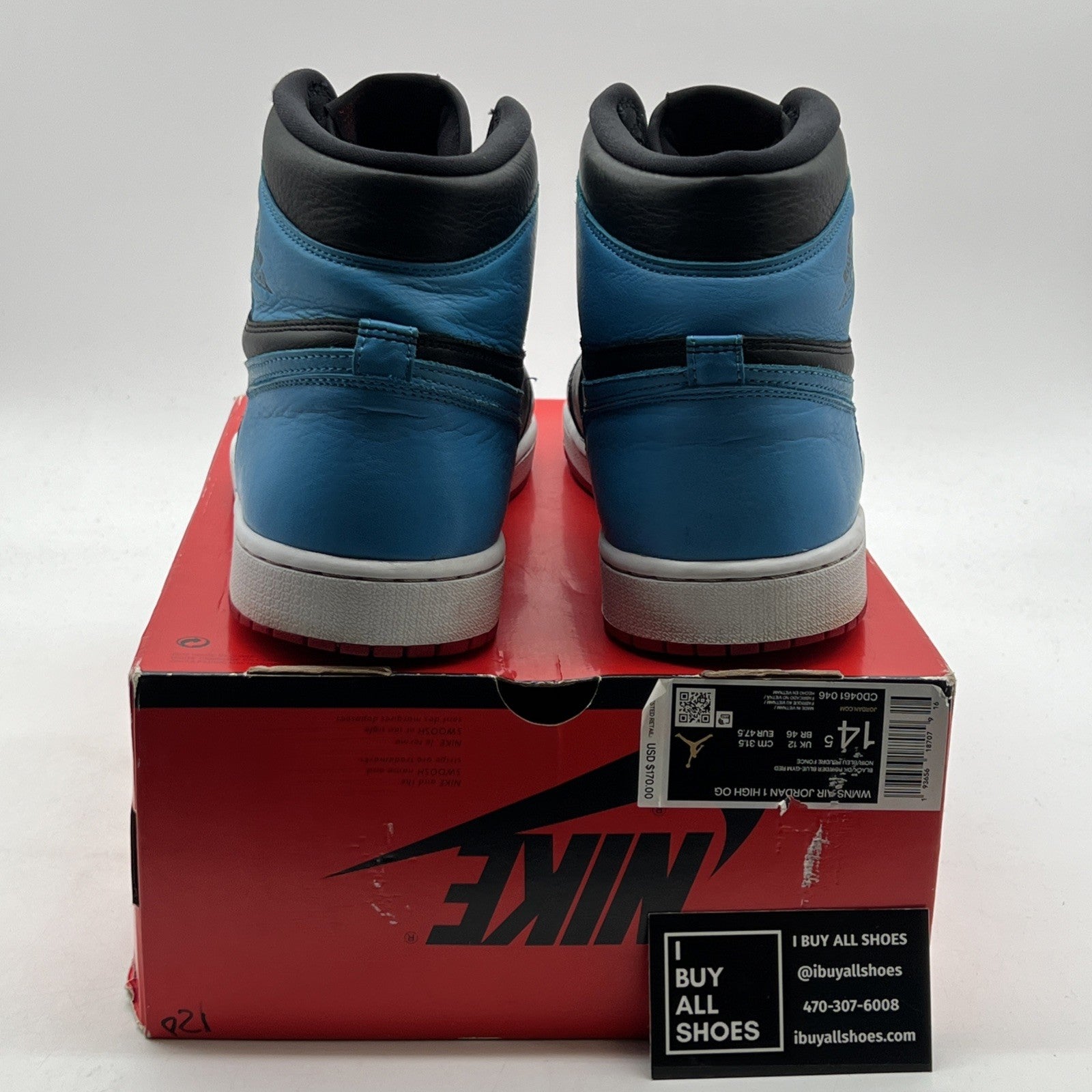 Size 14.5 - Air Jordan 1 High OG UNC To Chicago 2020 (CD0461-046)