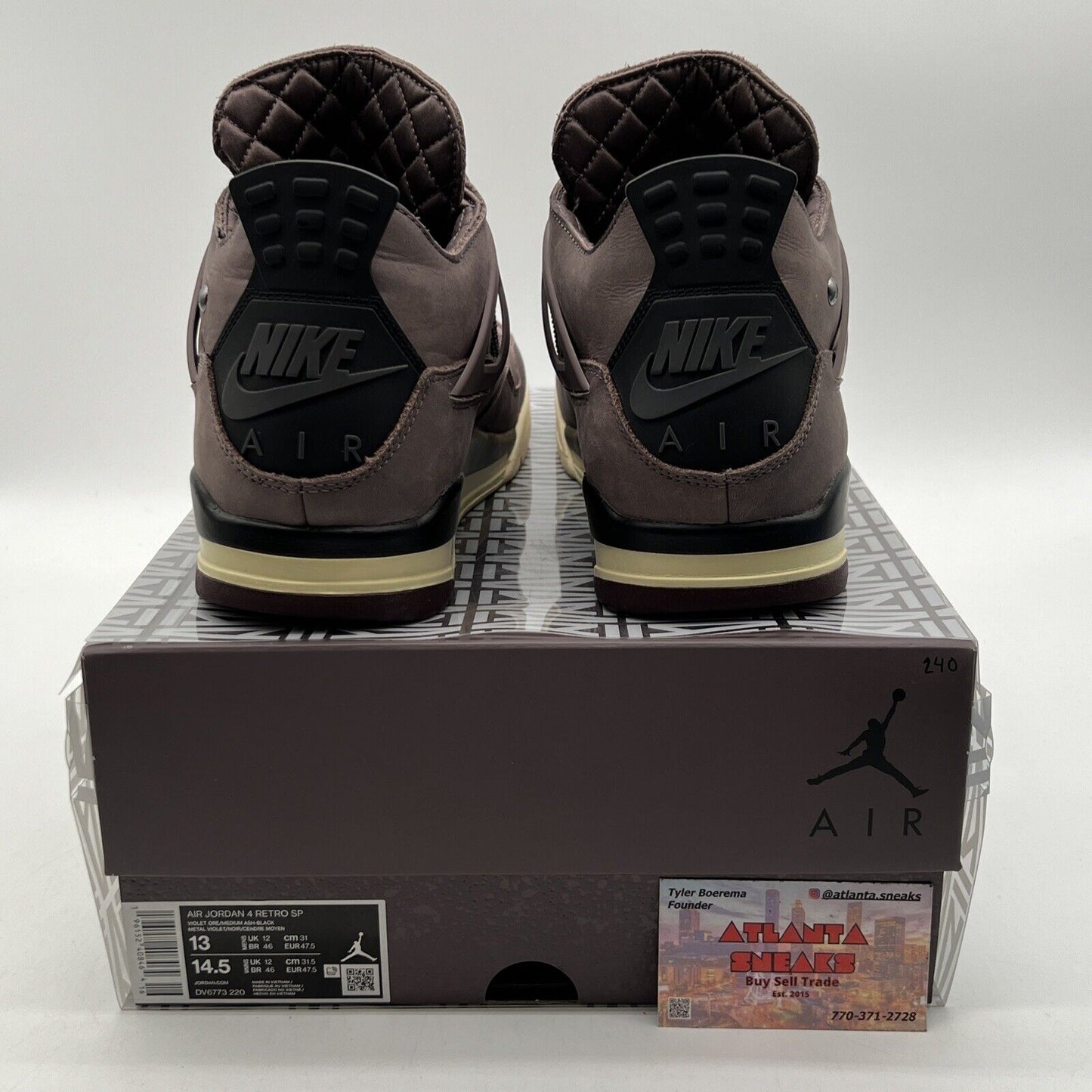 Size 13 - Jordan 4 Retro x A Ma Maniere Mid Violet Ore (DV6773-220)