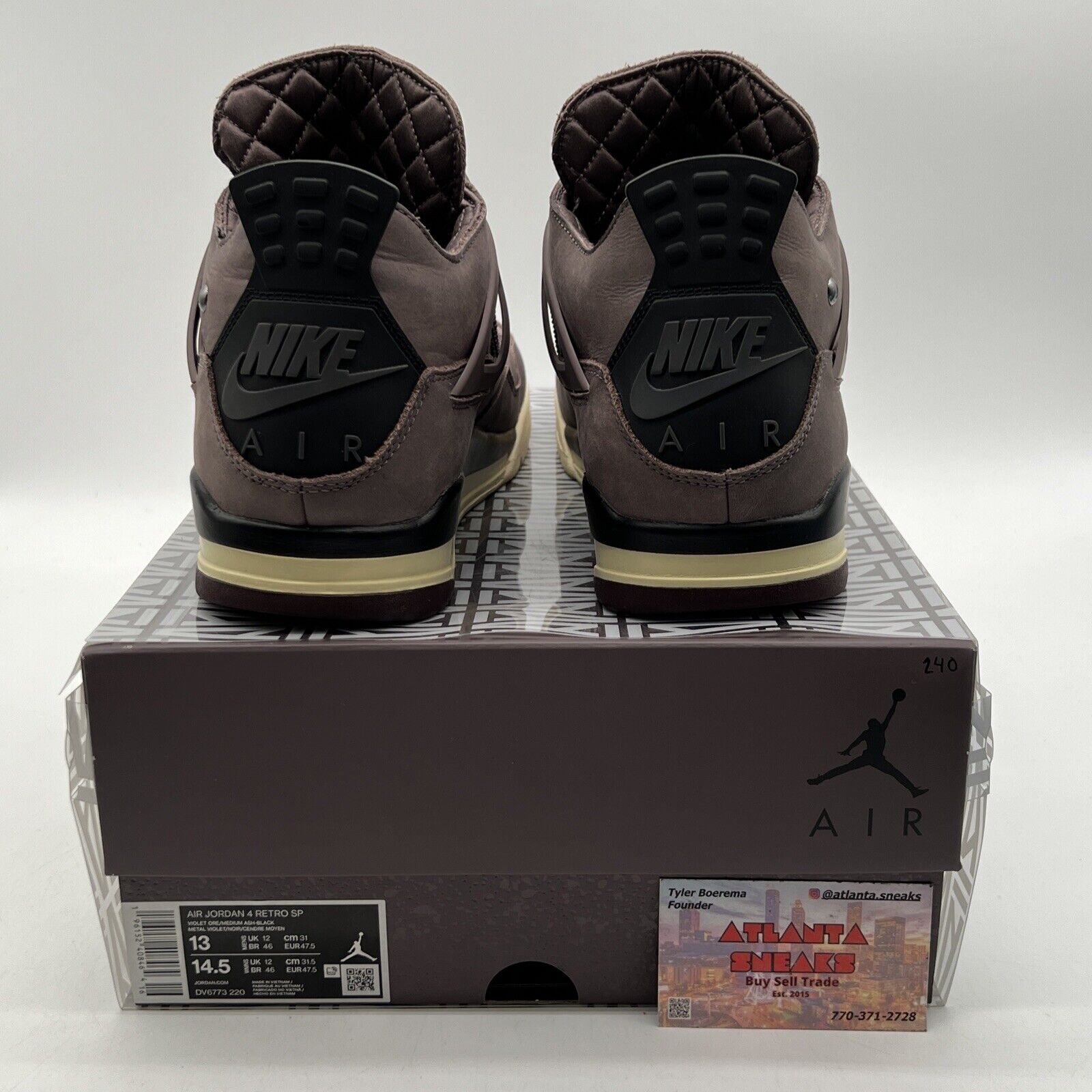 Size 13 - Jordan 4 Retro x A Ma Maniere Mid Violet Ore (DV6773-220)