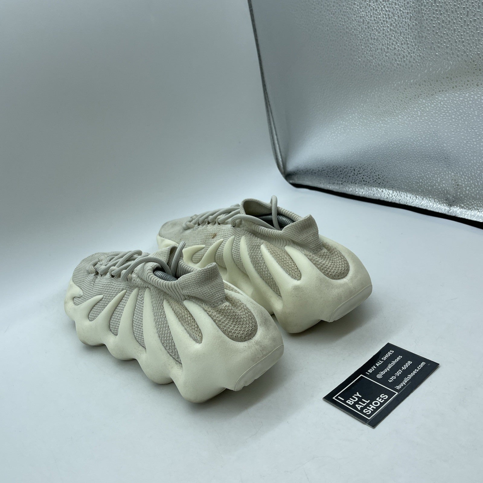 Size 14 - adidas Yeezy 450 Cloud White Suede (H68038)