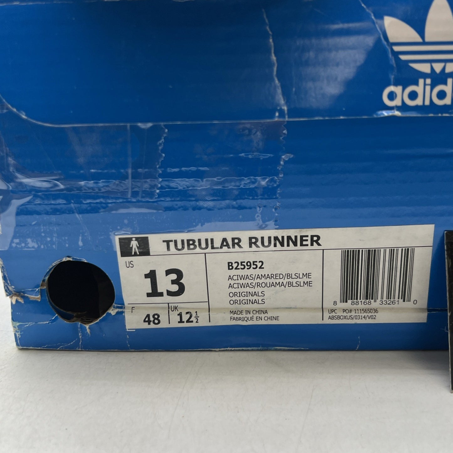 Size 13 - Adidas Tubular Runner Red Black (B25952)