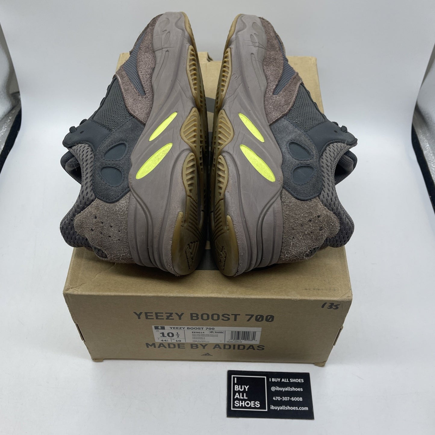 Size 10.5 - adidas Yeezy Boost 700 V1 Mauve Brown Suede Leather (EE9614)