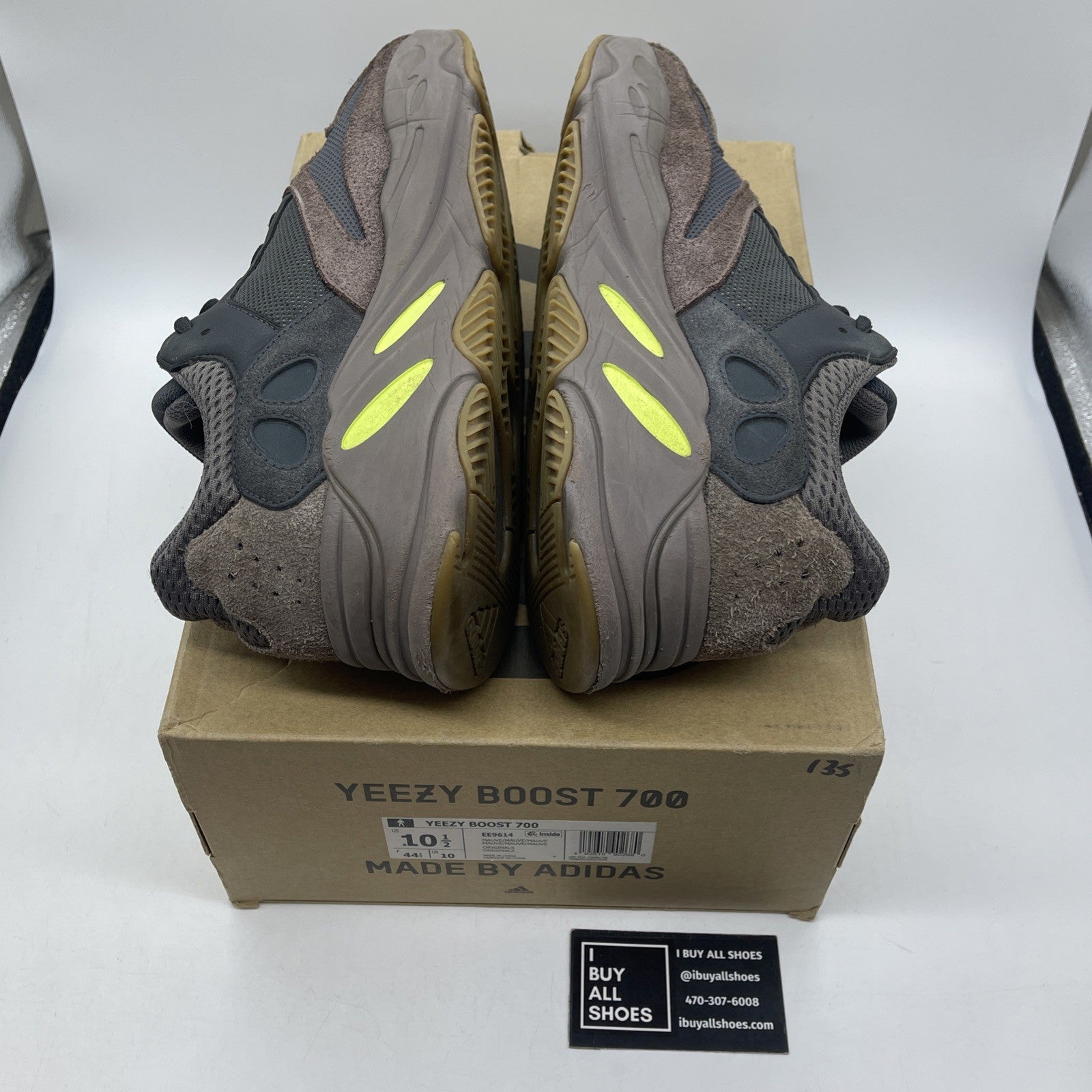 Size 10.5 - adidas Yeezy Boost 700 V1 Mauve Brown Suede Leather (EE9614)