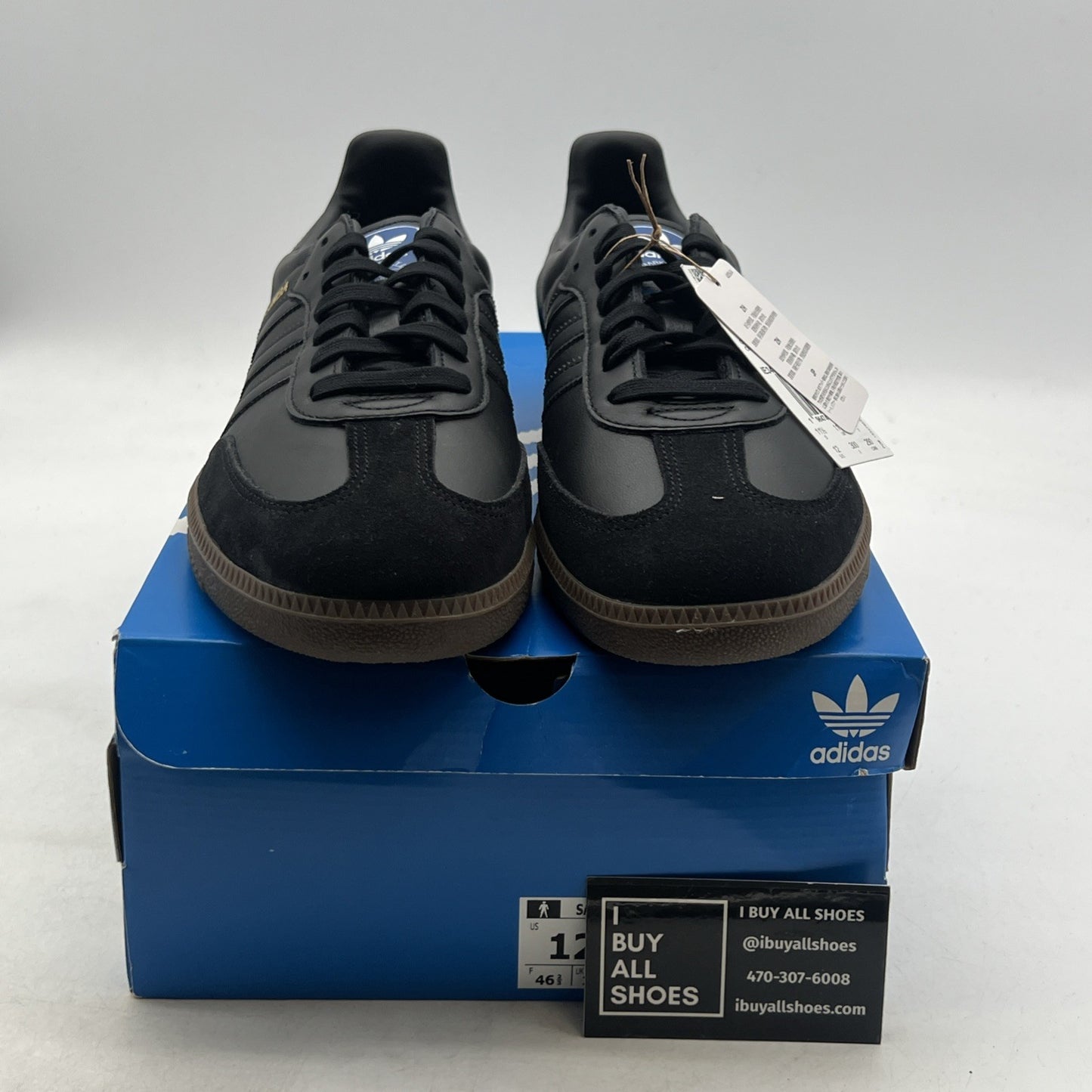 Size 12 - Adidas Samba OG Triple Black (IE3438)
