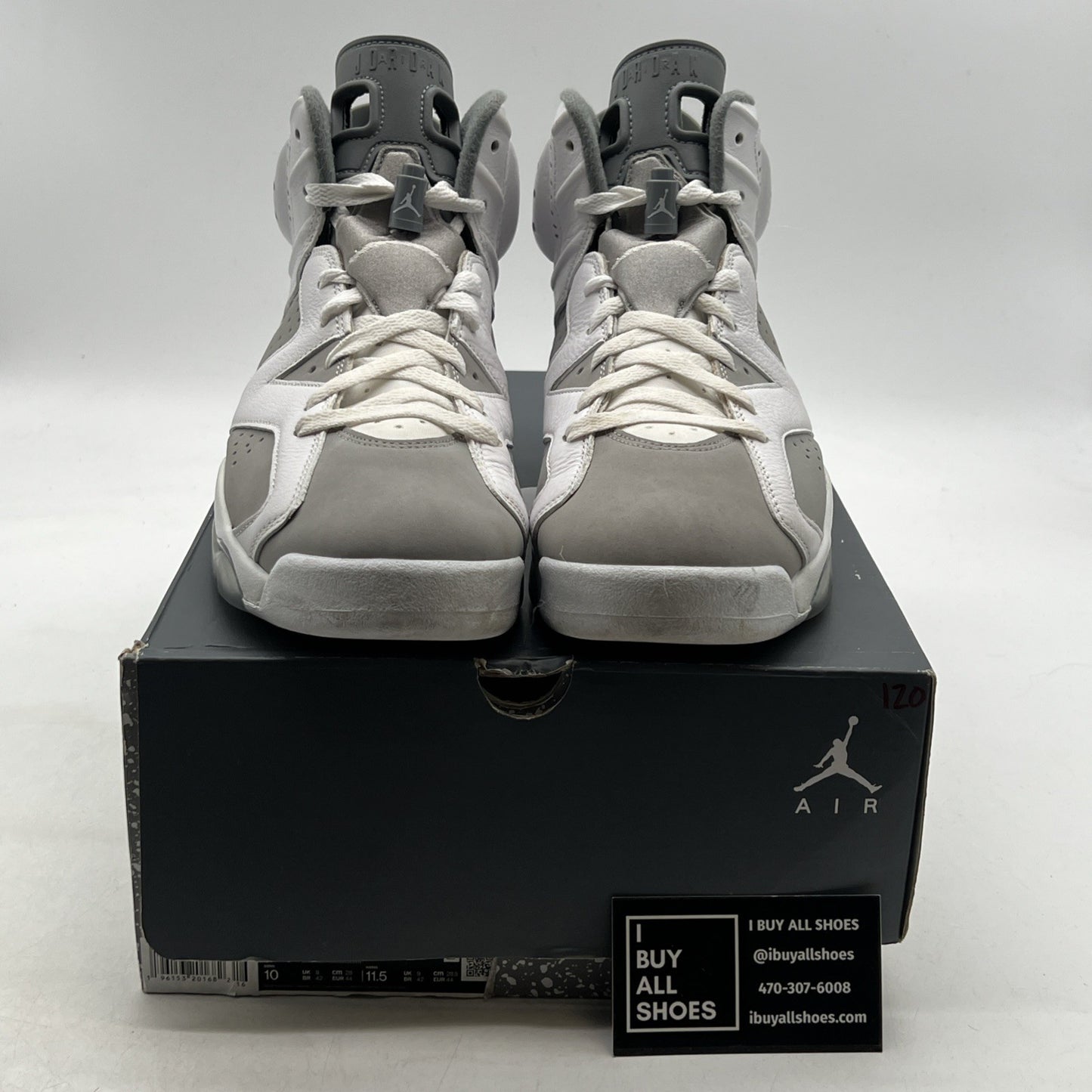 Size 10 - Air Jordan 6 Retro Low Cool Grey (CT8529-100)