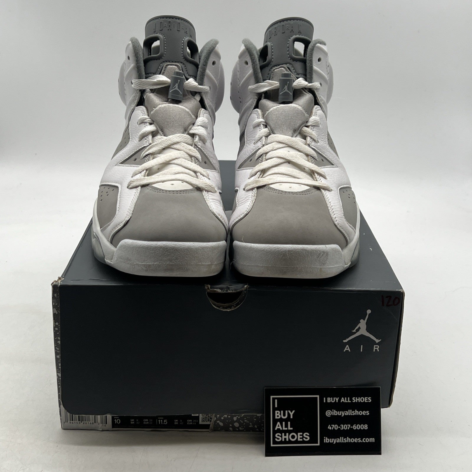 Size 10 - Air Jordan 6 Retro Low Cool Grey (CT8529-100)