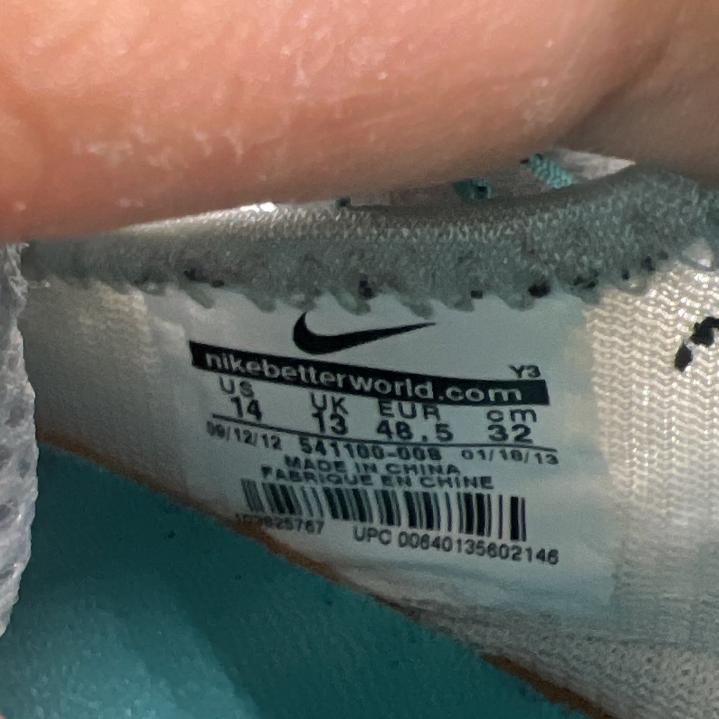 Size 14 - Nike LeBron 10 Pure Platinum (541100-008)