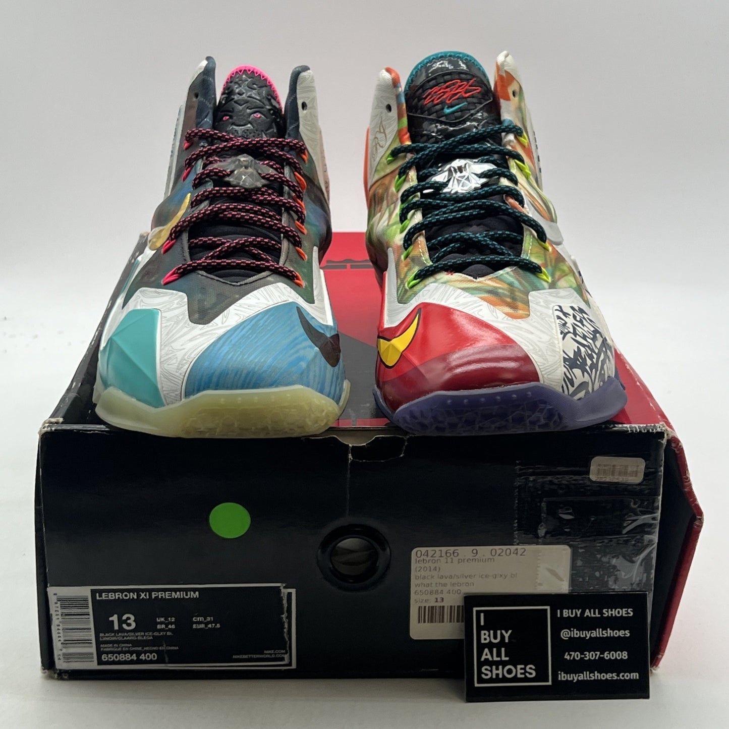 Size 13 - Nike LeBron 11 Premium What The LeBron (650884-400)