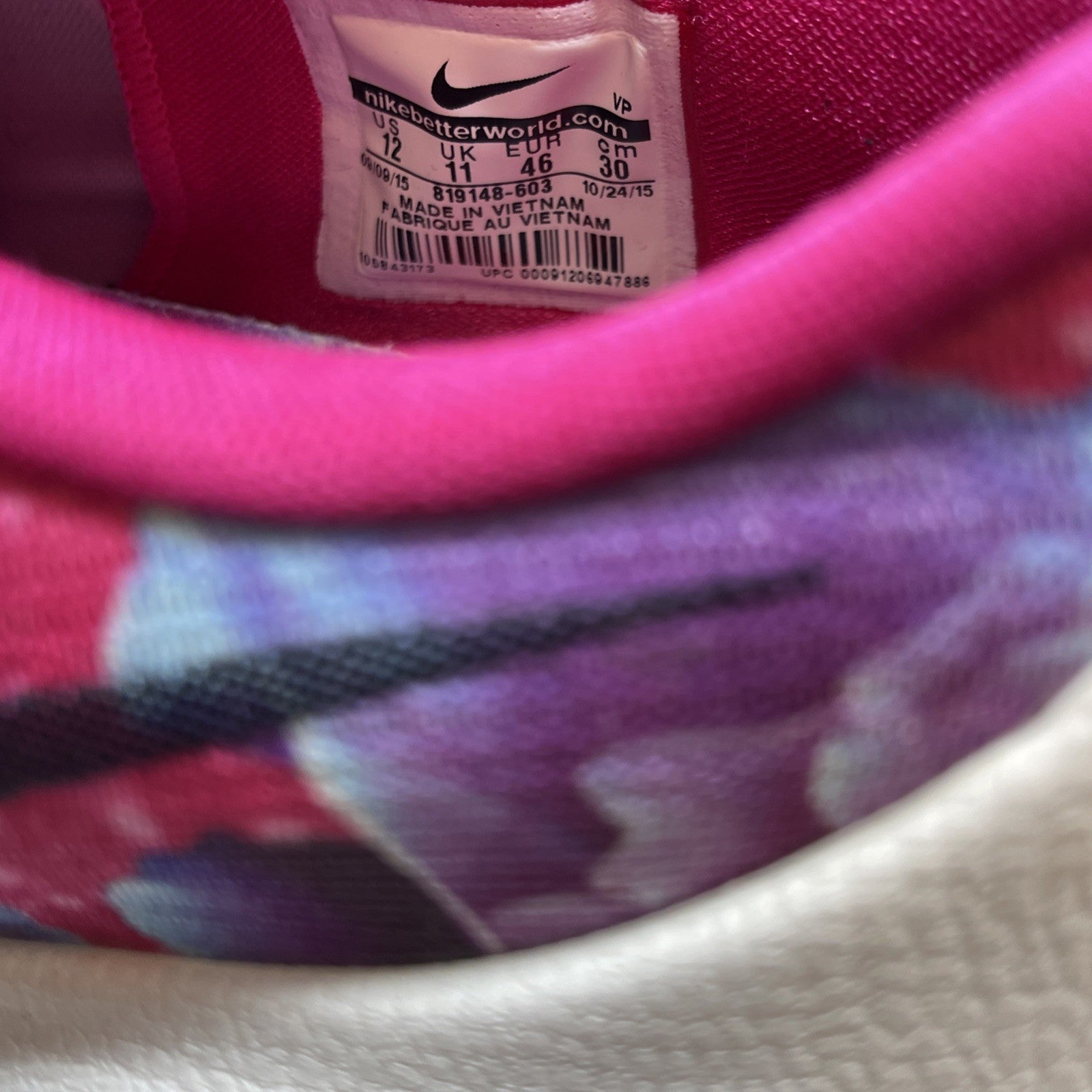 Size 12 - Nike KD 8 Aunt Pearl Pink Purple White Black Suede (819148-603)