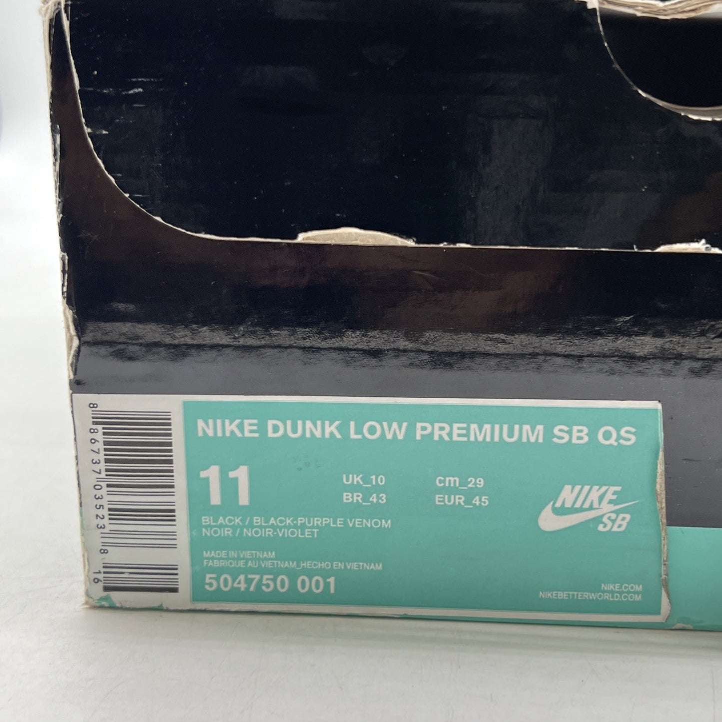 Size 11 - Nike Dunk Premium SB QS Low BHM (504750-001)