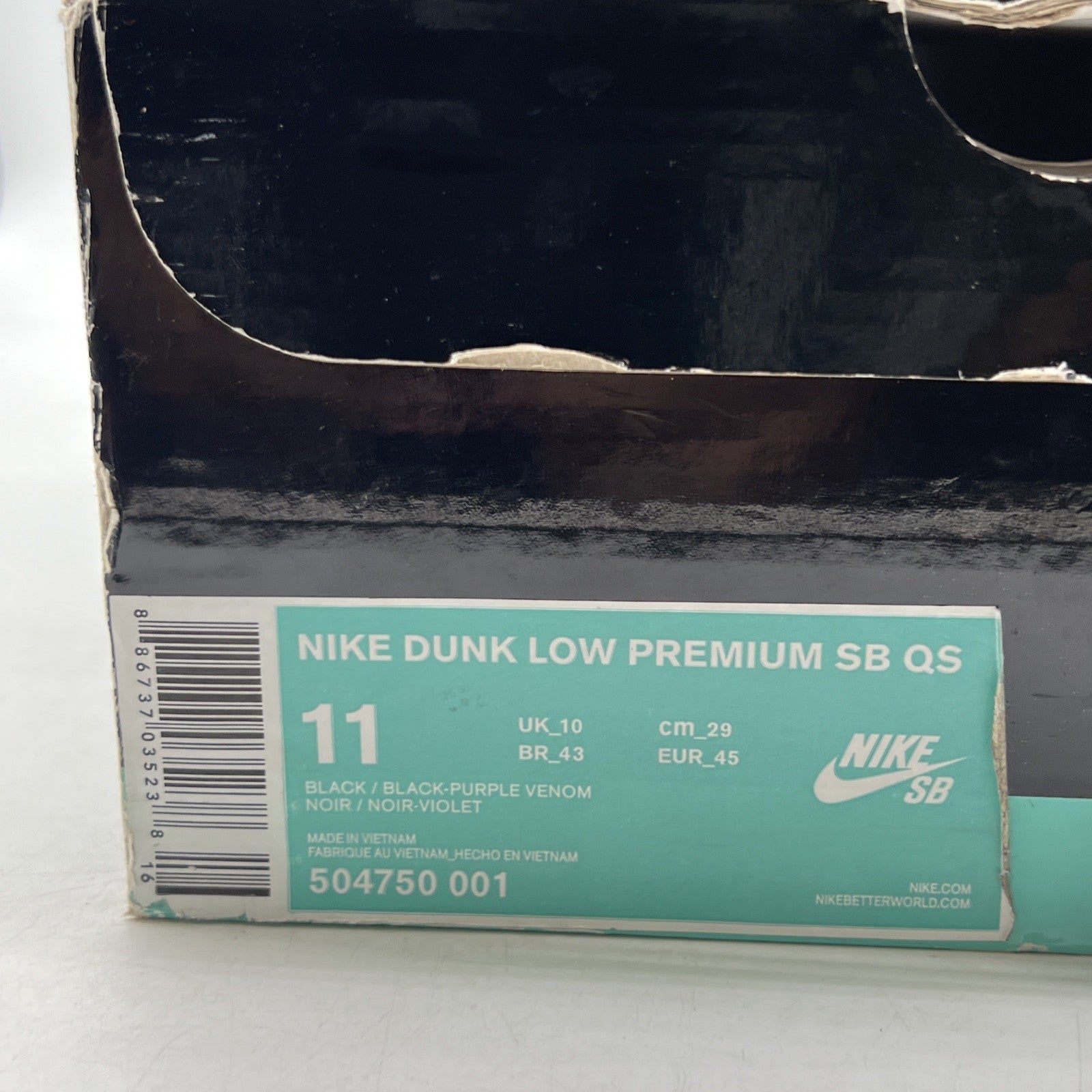 Size 11 - Nike Dunk Premium SB QS Low BHM (504750-001)