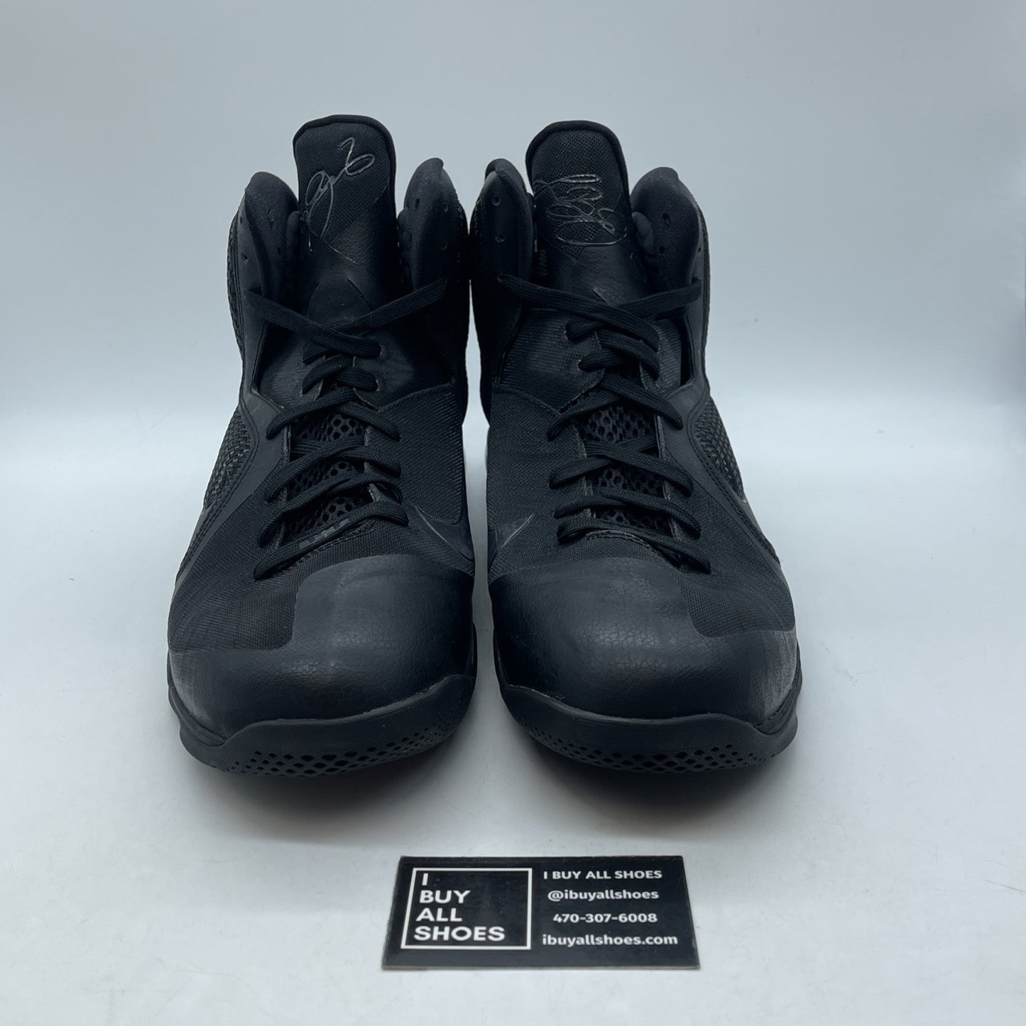 Size 13 - Nike LeBron 9 Blackout Suede Leather (469764-001)