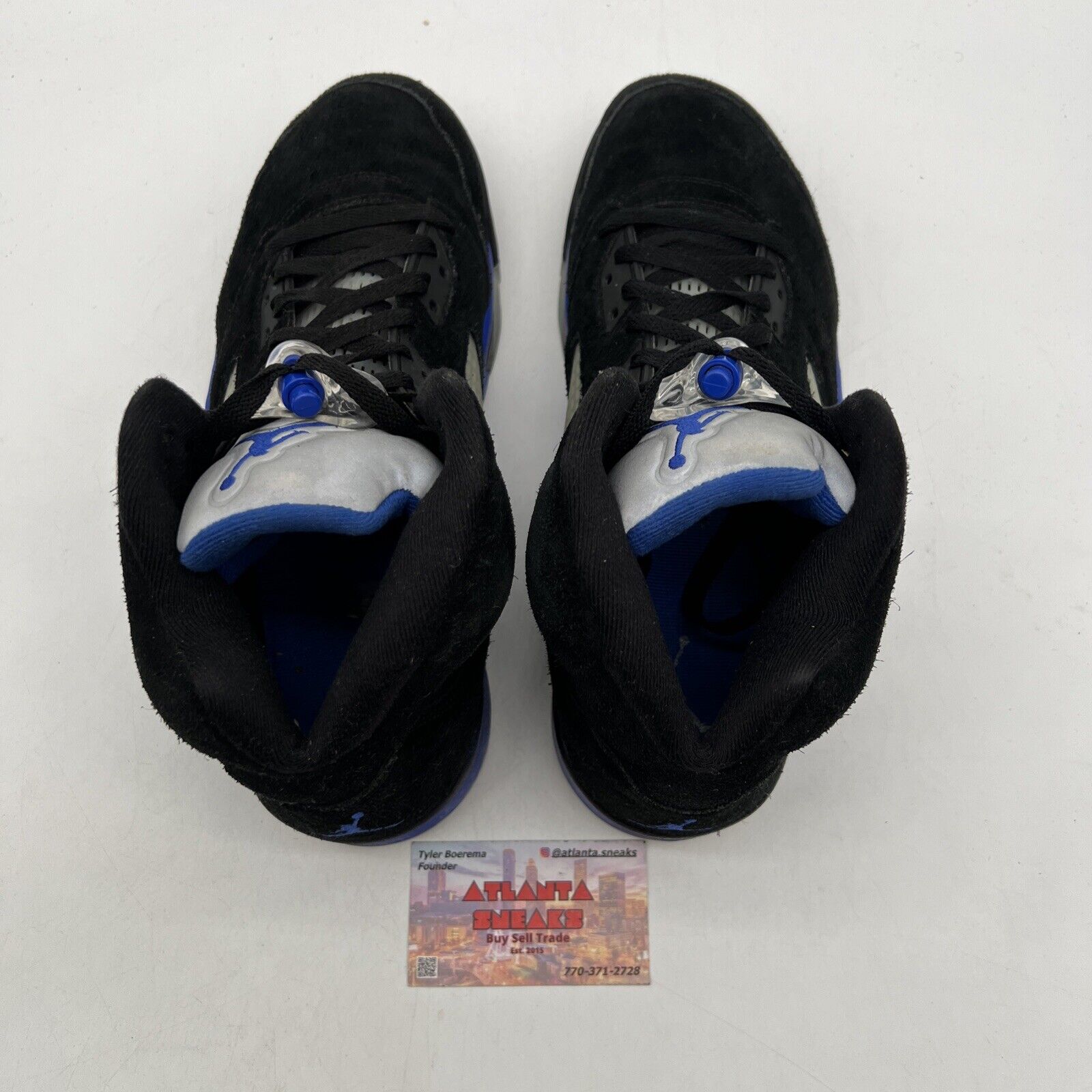 Size 11.5 - Jordan 5 Retro Mid Racer Blue Black Suede Grey (CT4838-004)