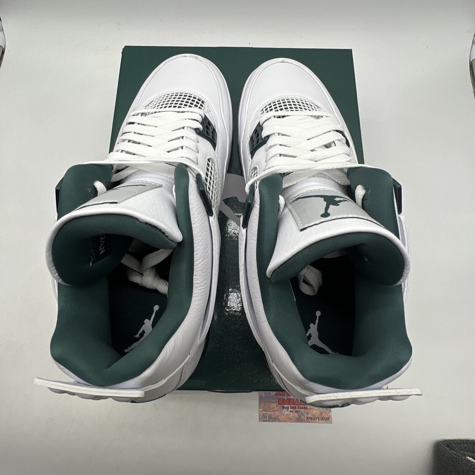 Size 12 - Air Jordan 4 Retro Oxidized Green White Leather (FQ8138-103)