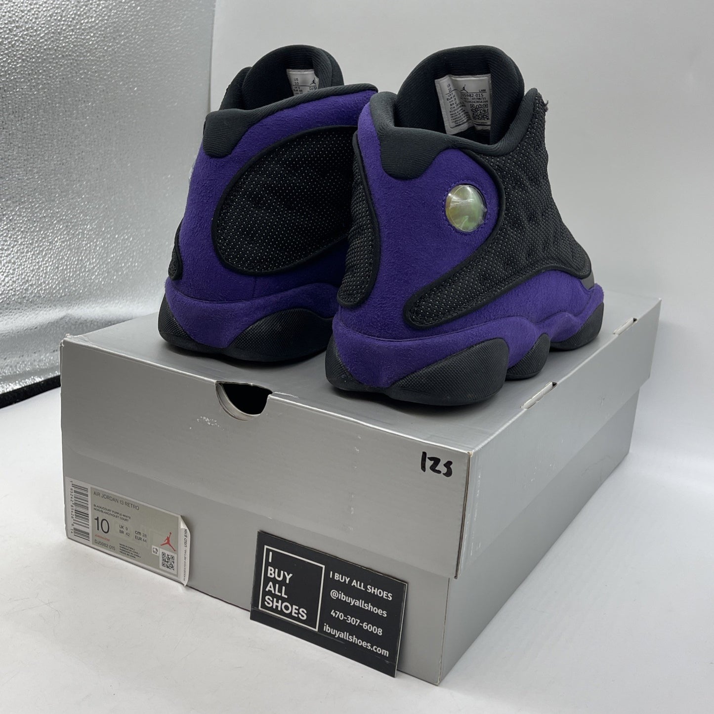 Size 10 - Jordan 13 Retro Court Purple Black Suede Leather (DJ5982-015)