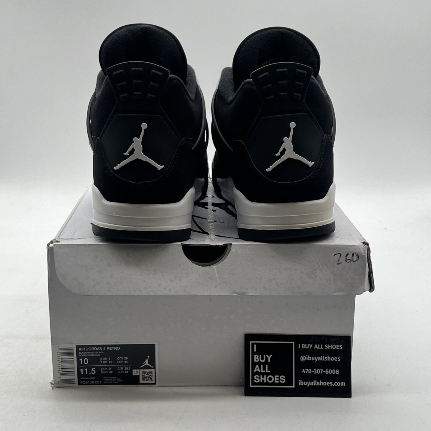 Size 10 - Air Jordan 4 Retro White Thunder (FQ8138-001)
