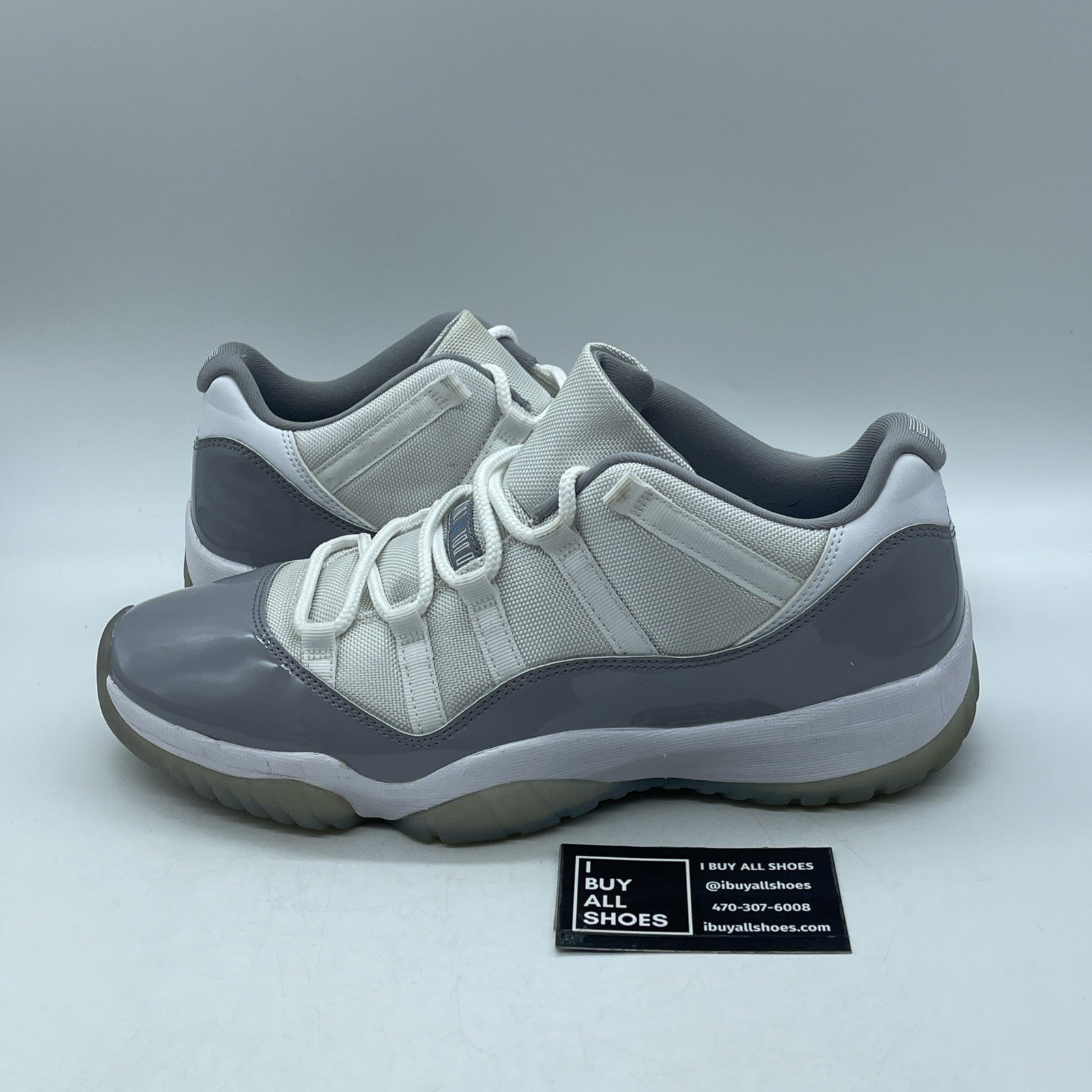 Size 12 - Air Jordan 11 Retro Low Cement Grey White (AV2187-140)