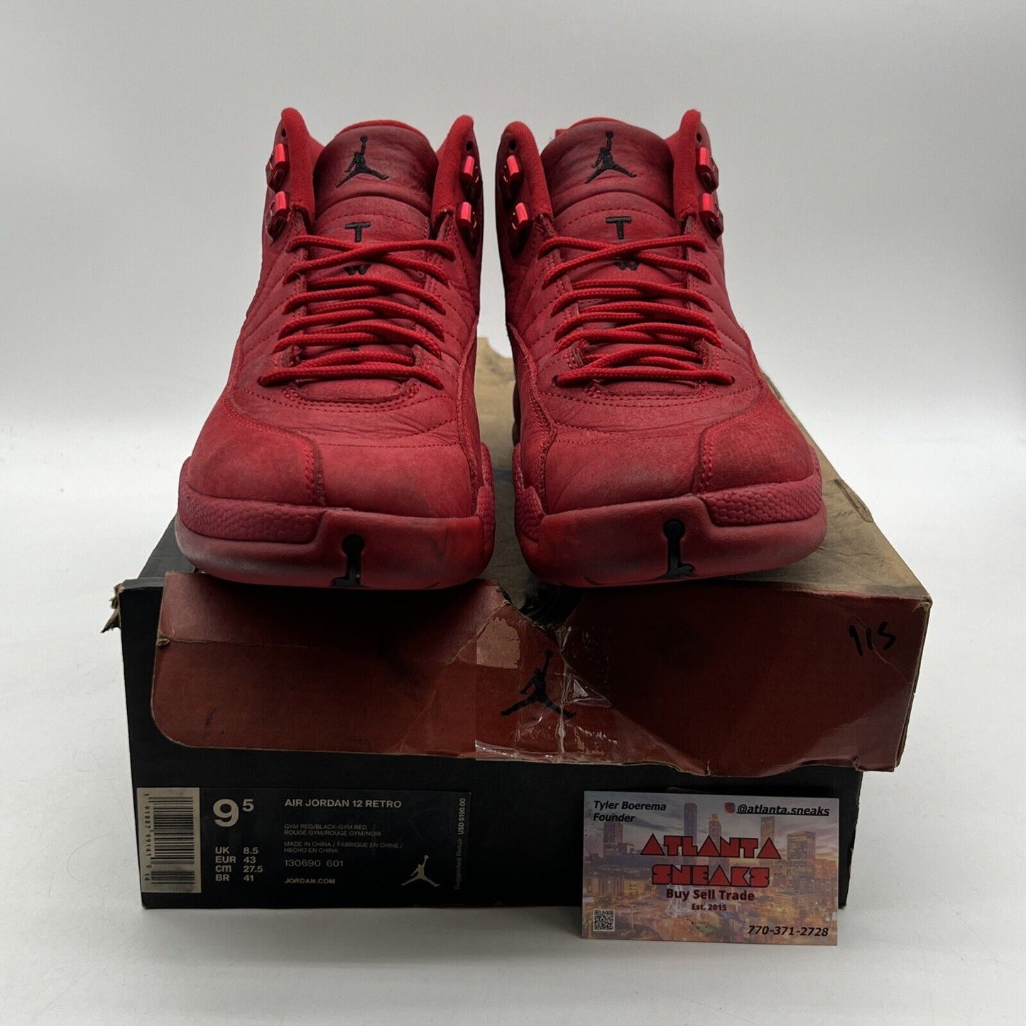 Size 9.5 - Air Jordan 12 Retro Gym Red (130690-601)