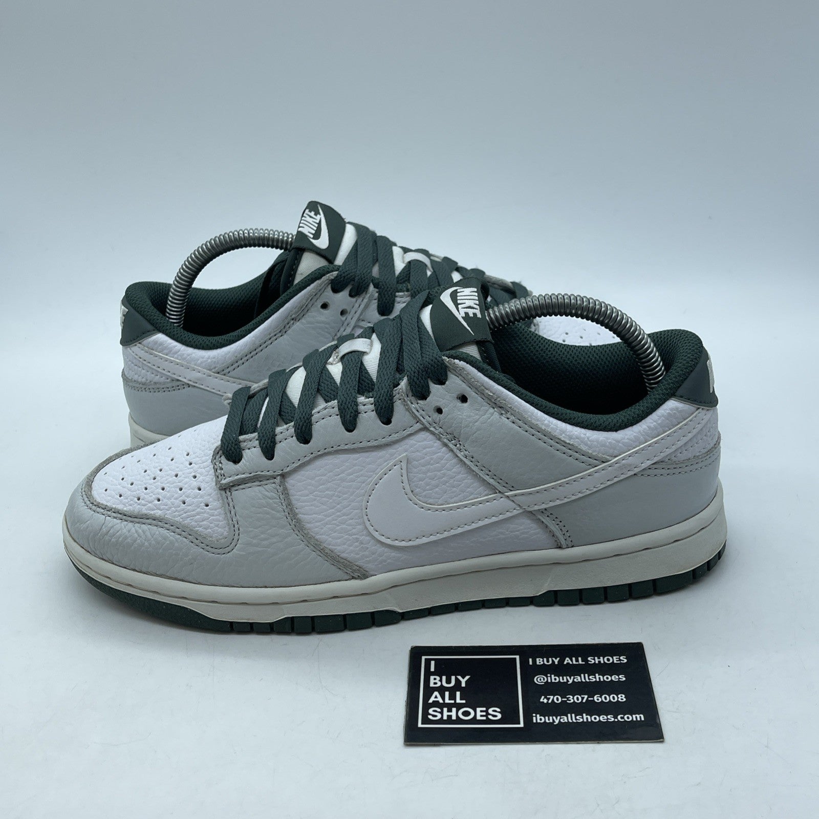 Size 8 - Nike Dunk SE Low Photon Dust Vintage Green Grey Leather (HF2874-001)