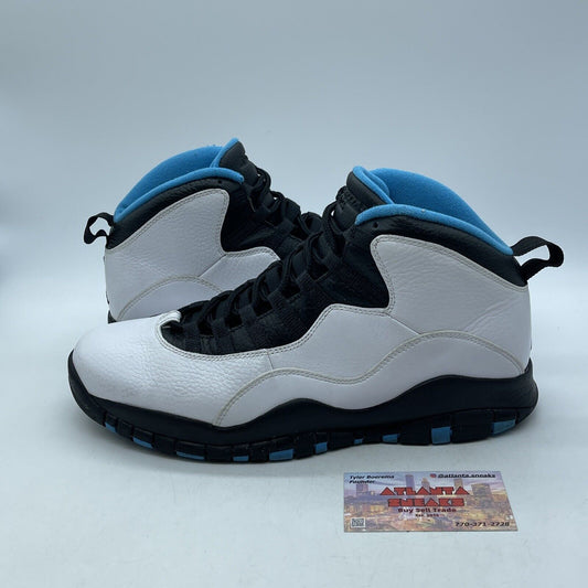 Size 10.5 - Air Jordan 10 Retro 2014 Powder Blue White Leather (310805-106)